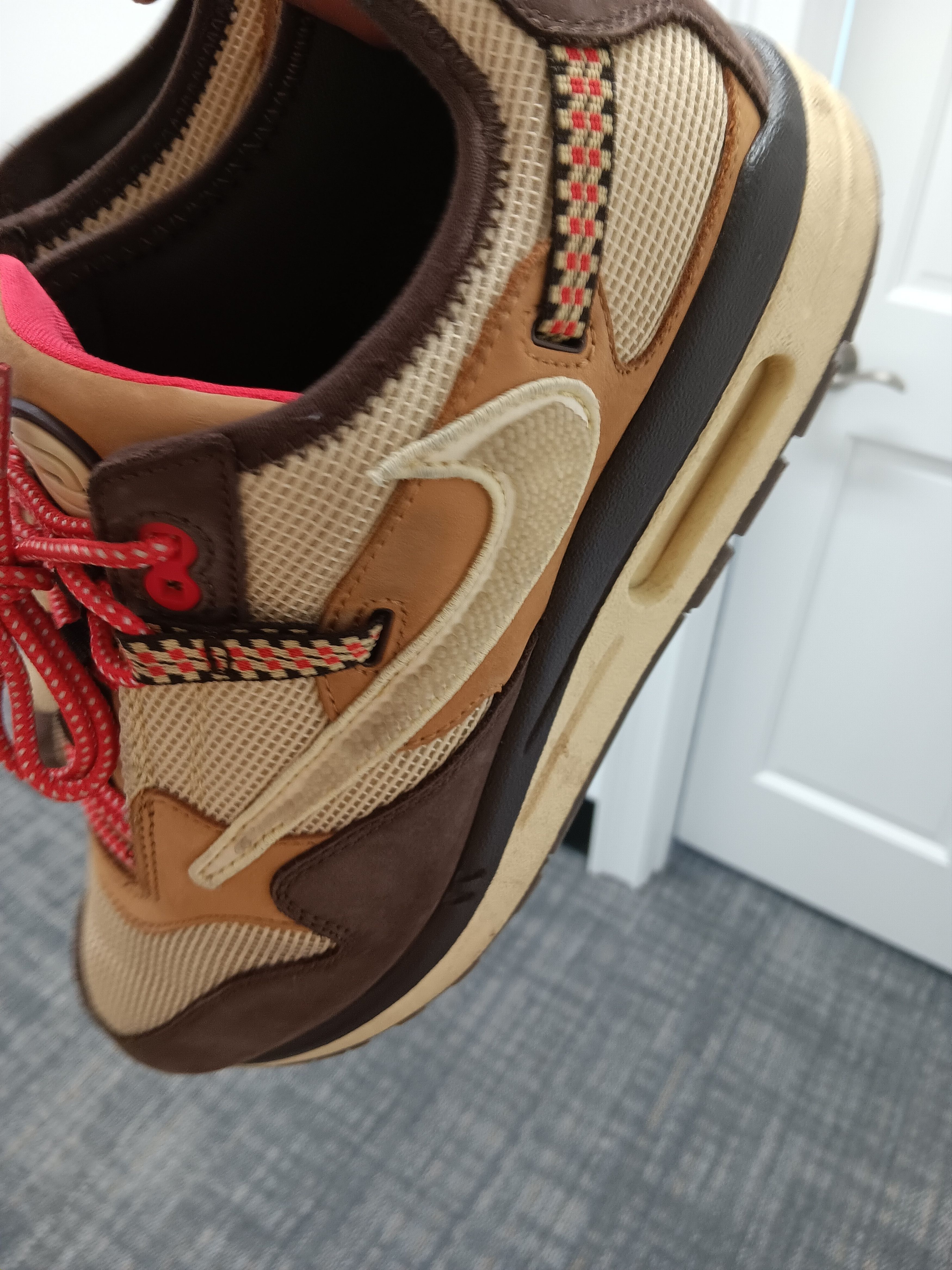 Travis Scott Nike Air Max 1 Travis Scott Cactus Jack "Baroque Brown". Size US 10 / EU 43 - 15 Thumbnail
