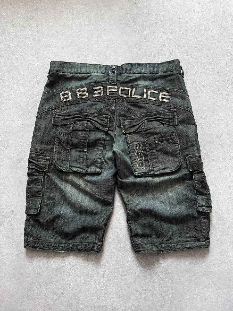 Japanese Brand Vintage 883Police Y2k Crazy Shorts Size US 34 / EU 50 - 2 Thumbnail