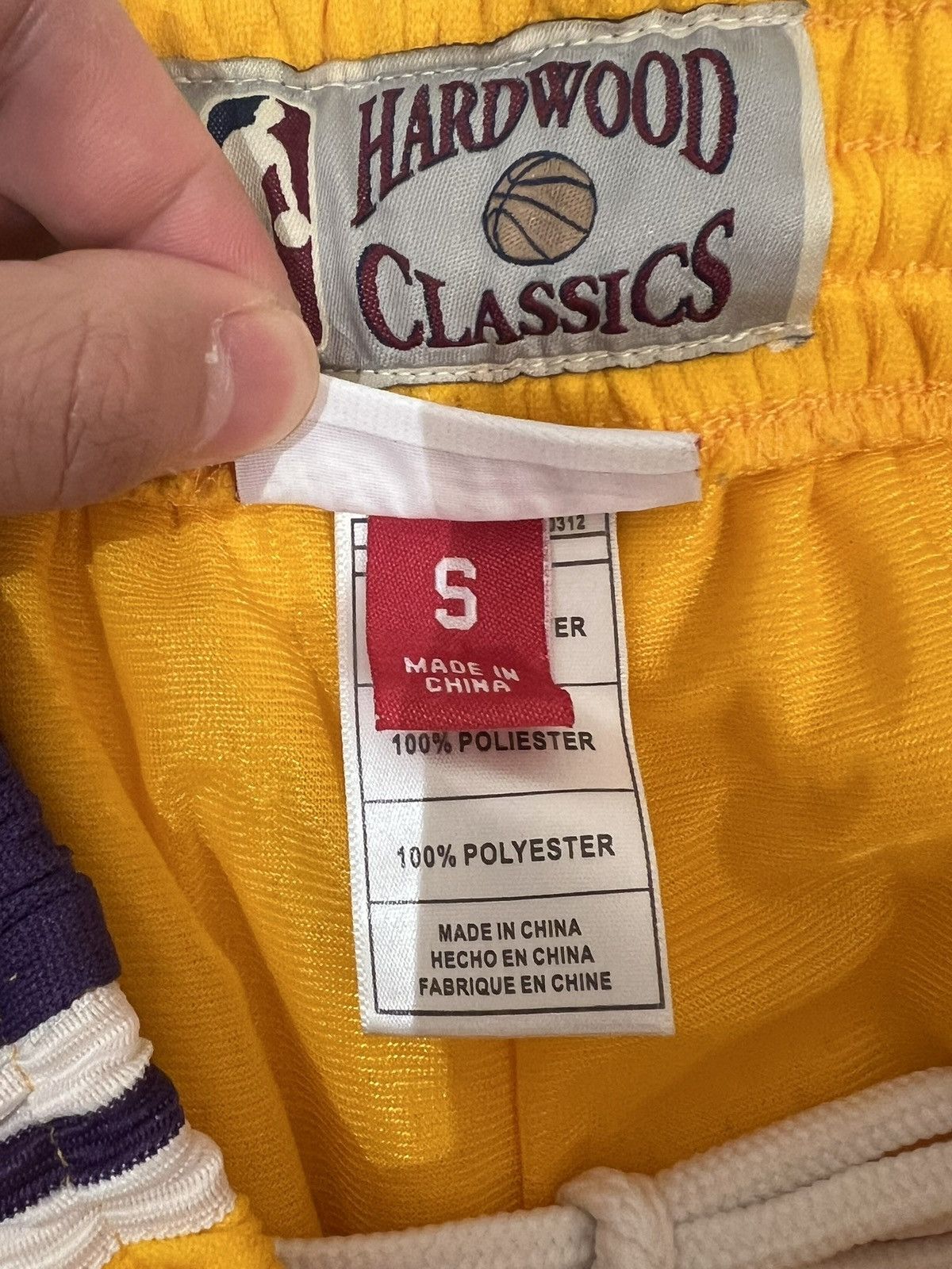 Mitchell & Ness × NBA Lakers Hardwood Classics Shorts Size US 31 - 3 Thumbnail