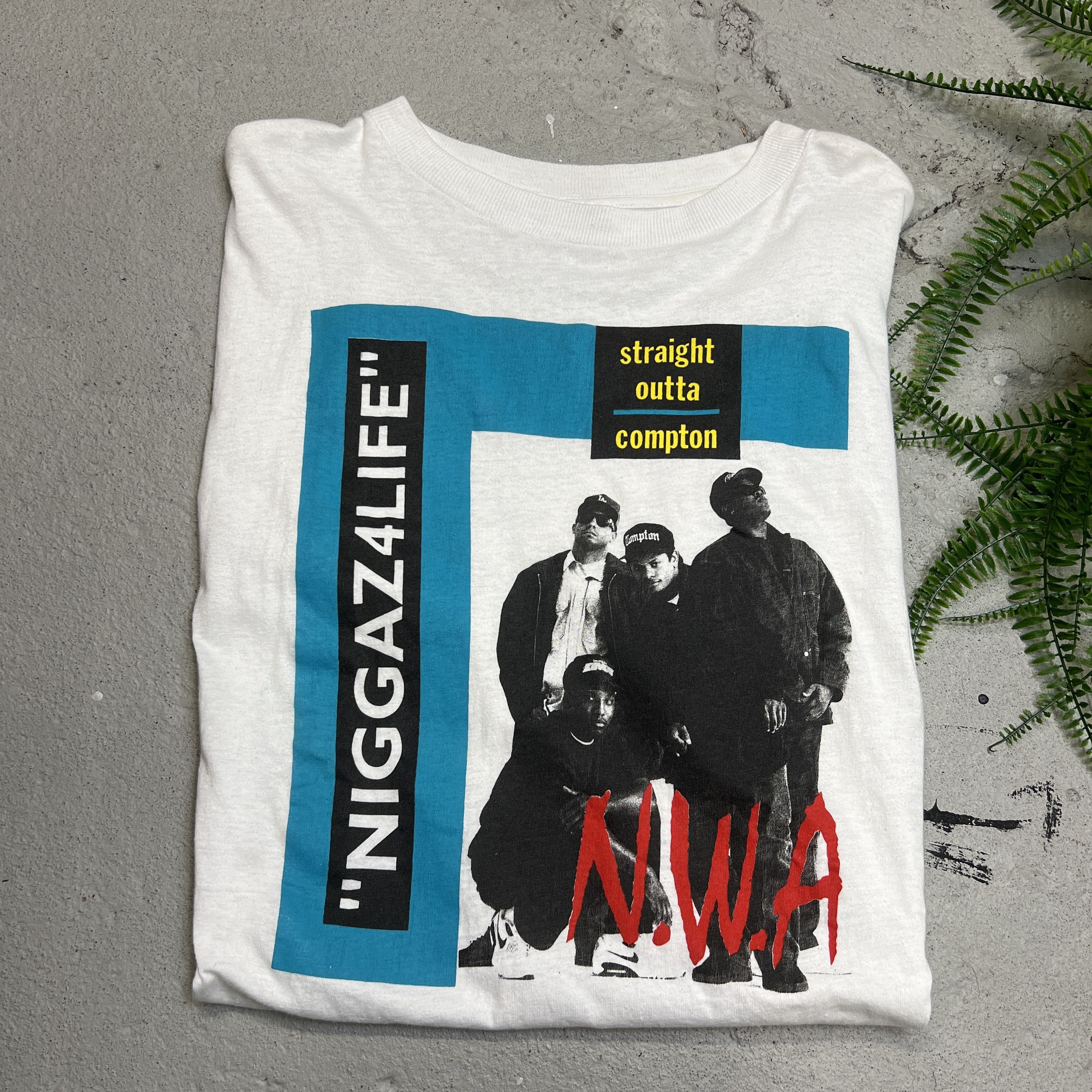 Rap Tees × Vintage 1991 Vintage NWA Straight Outta Compton Rap Tee Rare Size US XL / EU 56 / 4 - 1 Thumbnail