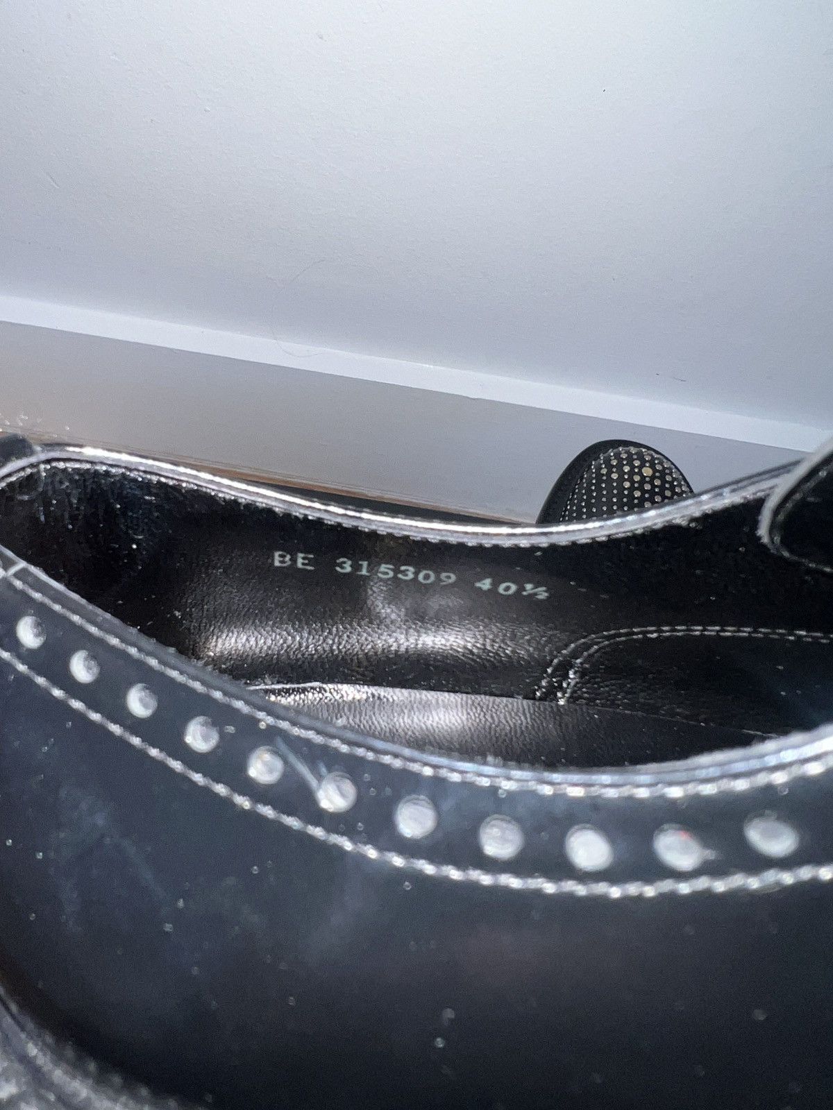 Saint Laurent Paris Men’s black studded dress shoes Size US 7.5 / EU 40-41 - 6 Thumbnail