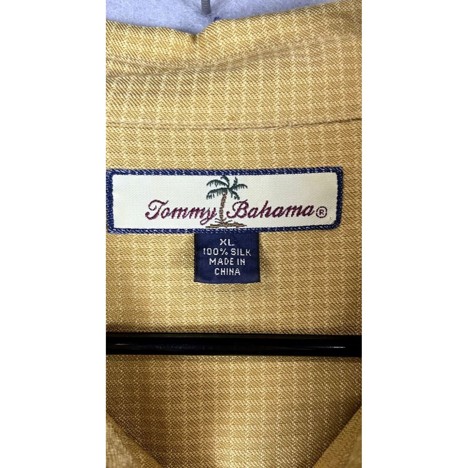 Tommy Bahama Tommy Bahama Shirt Mens XL Yellow Check Silk Long Sleeve Casual Button Front Size US XL / EU 56 / 4 - 2 Thumbnail