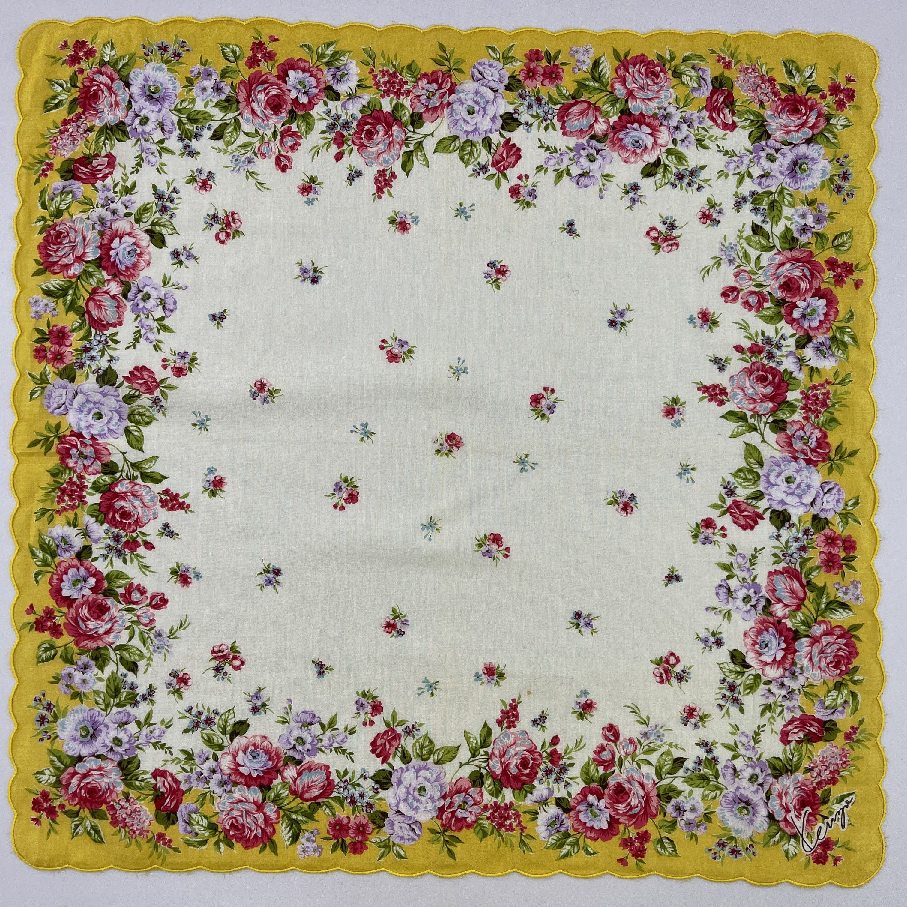 Kenzo × Vintage Kenzo Handkerchief/Neckerchief/Bandana-KD3304 Size ONE SIZE - 2 Thumbnail