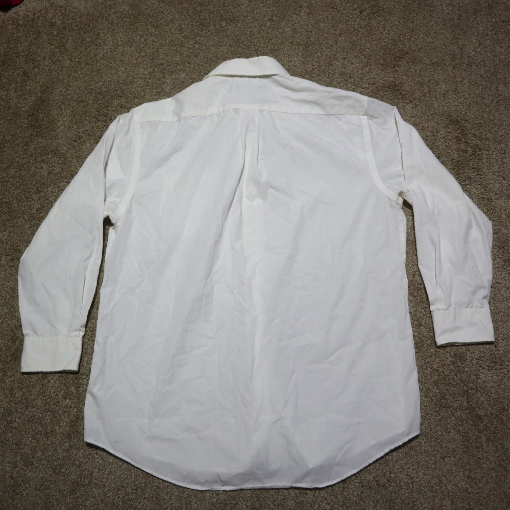 George George Shirt Adult L White Button-Up Long Sleeve Mens World Size US L / EU 52-54 / 3 - 8 Thumbnail