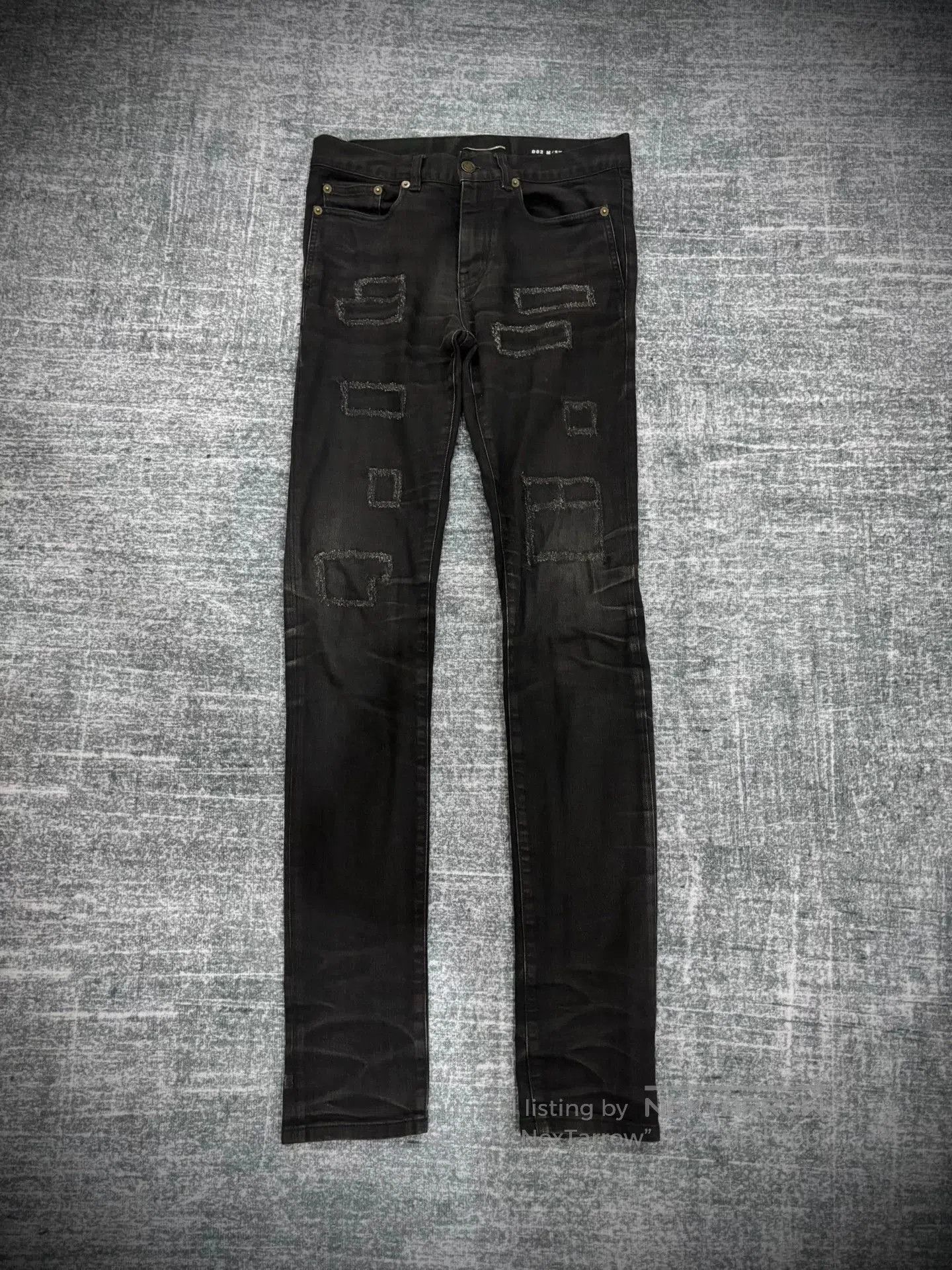 Saint Laurent Paris Saint Laurent 16SS Patch Jeans. Size US 28 / EU 44 - 1 Thumbnail