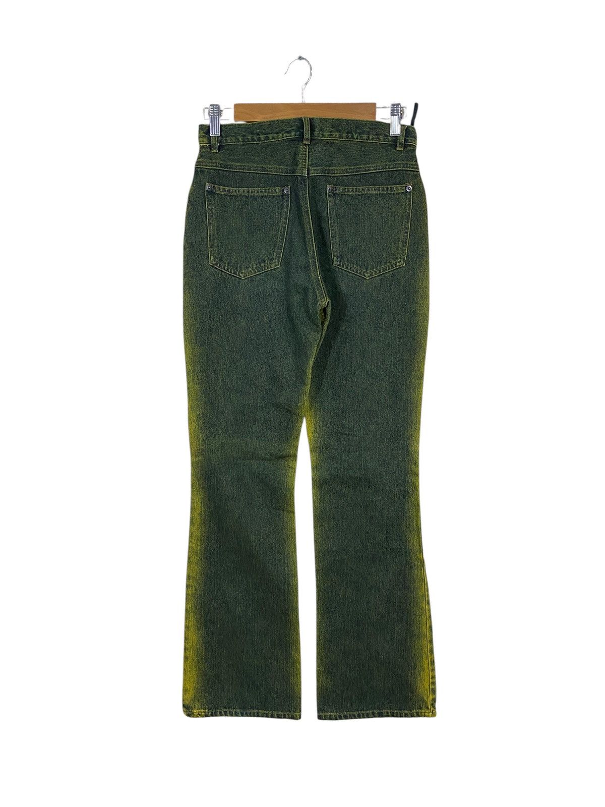 Japanese Brand Japanase bramd F.M.N flared denim yellow wash Size US 28 / EU 44 - 5 Thumbnail