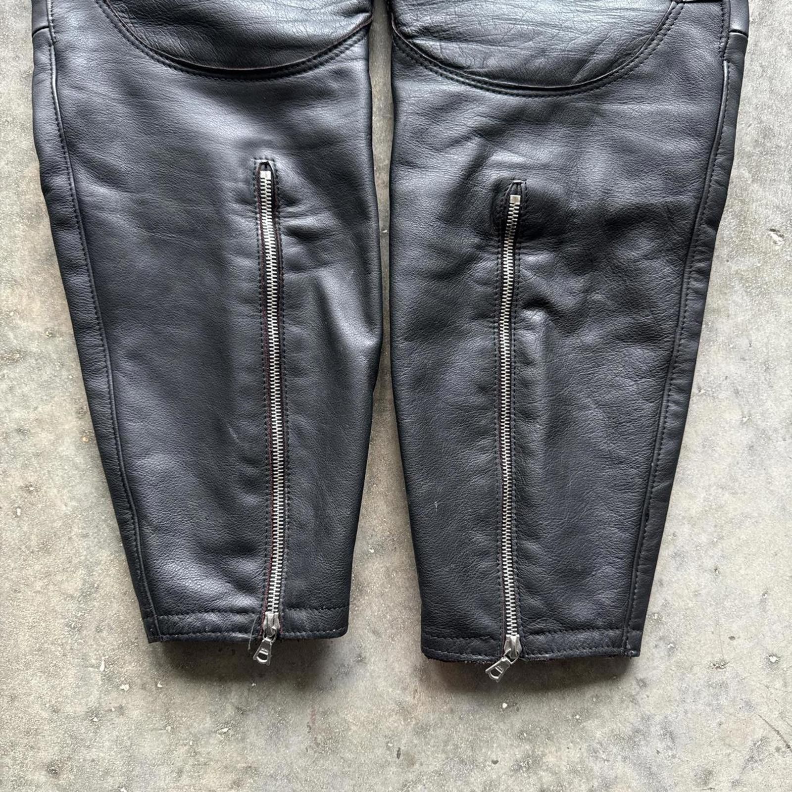 Other Leather Biker Motorcycle Pants Size US 32 / EU 48 - 6 Thumbnail