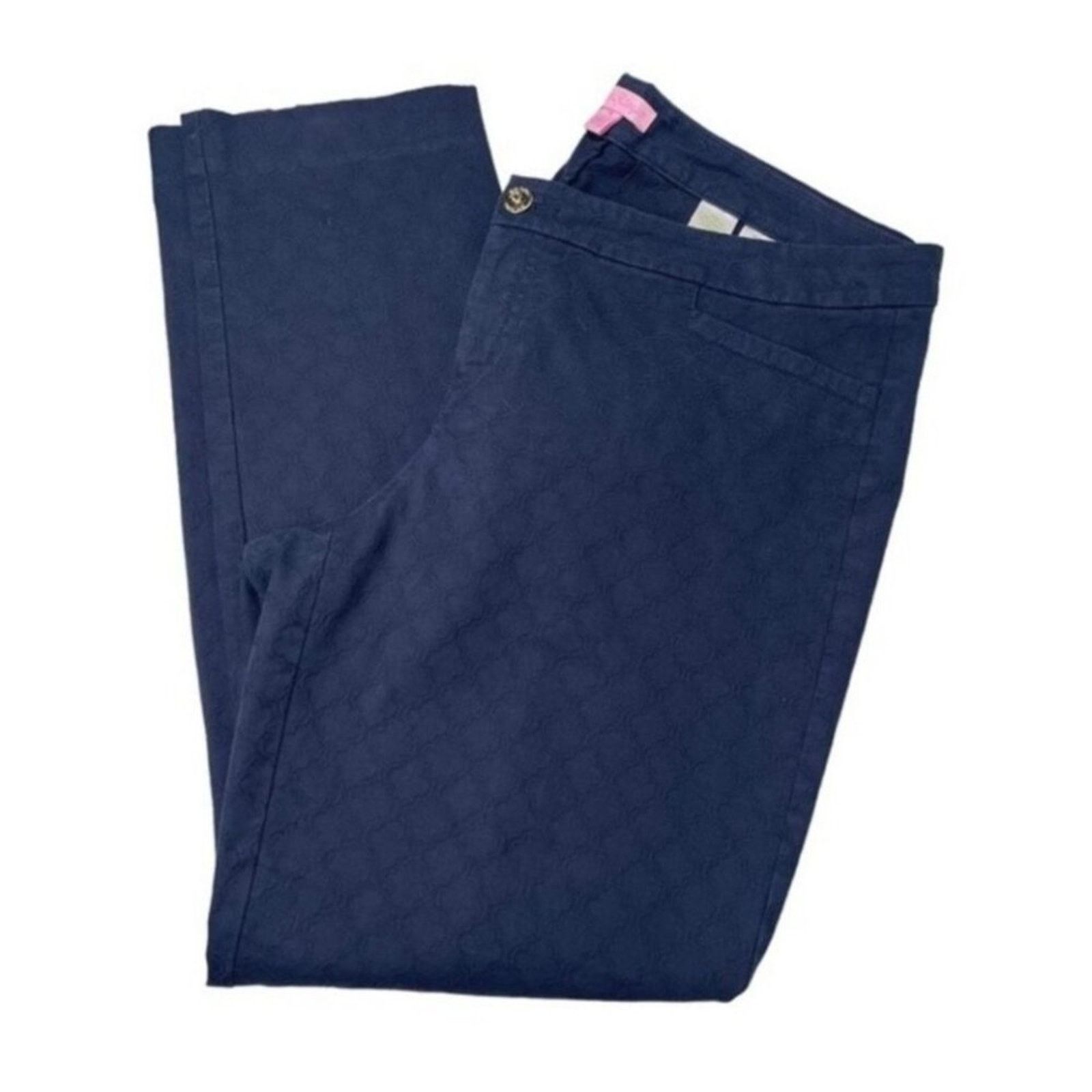 Lilly Pulitzer Lilly Pulitzer Kelly Pants 8 Navy Blue Excellent very gently Size 30" / US 8 / IT 44 - 5 Thumbnail