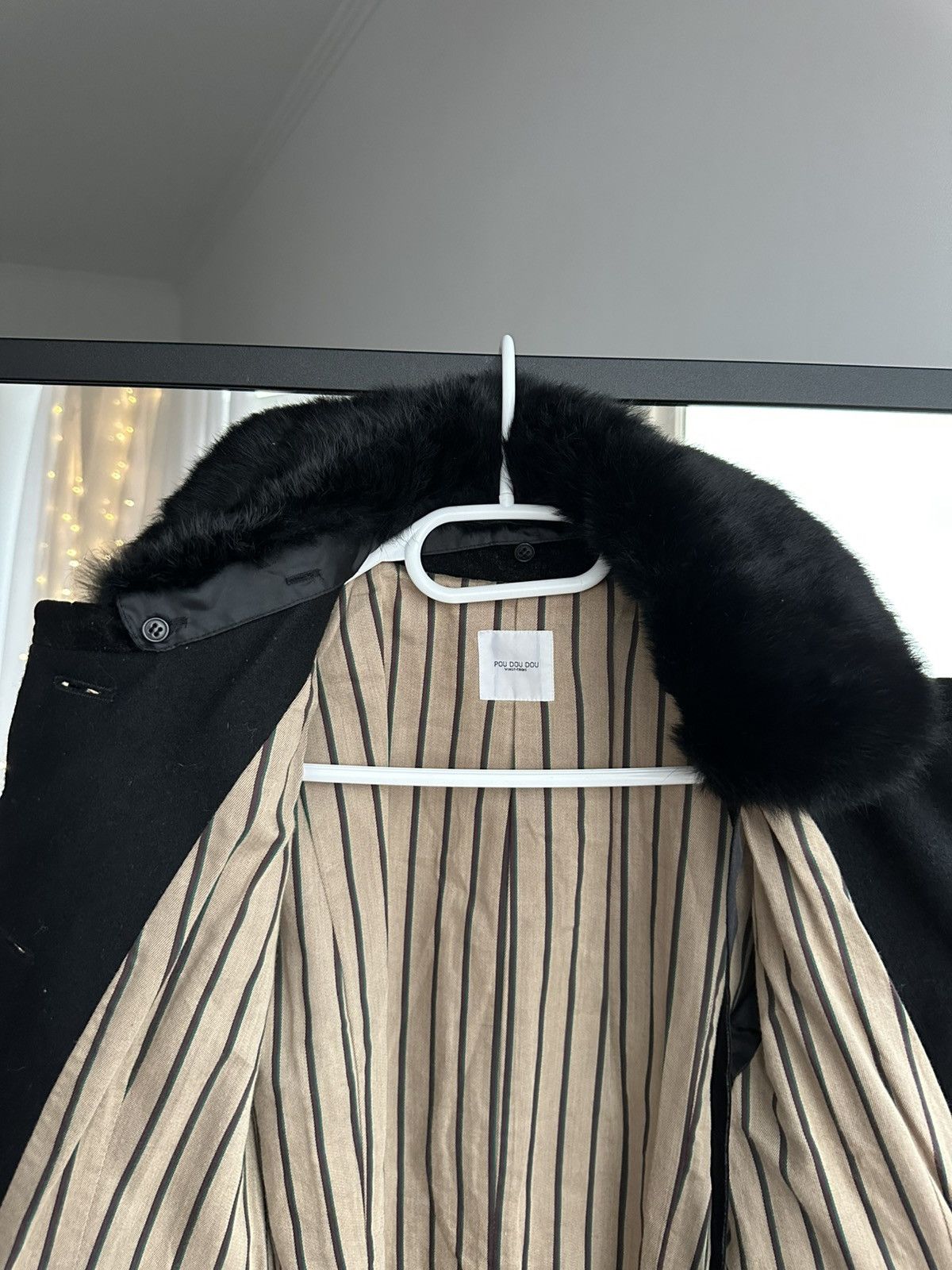 Other Vintage Pou Dou Dou Japanese Wool Coat Fur Collar Sz M Size M / US 6-8 / IT 42-44 - 9 Thumbnail