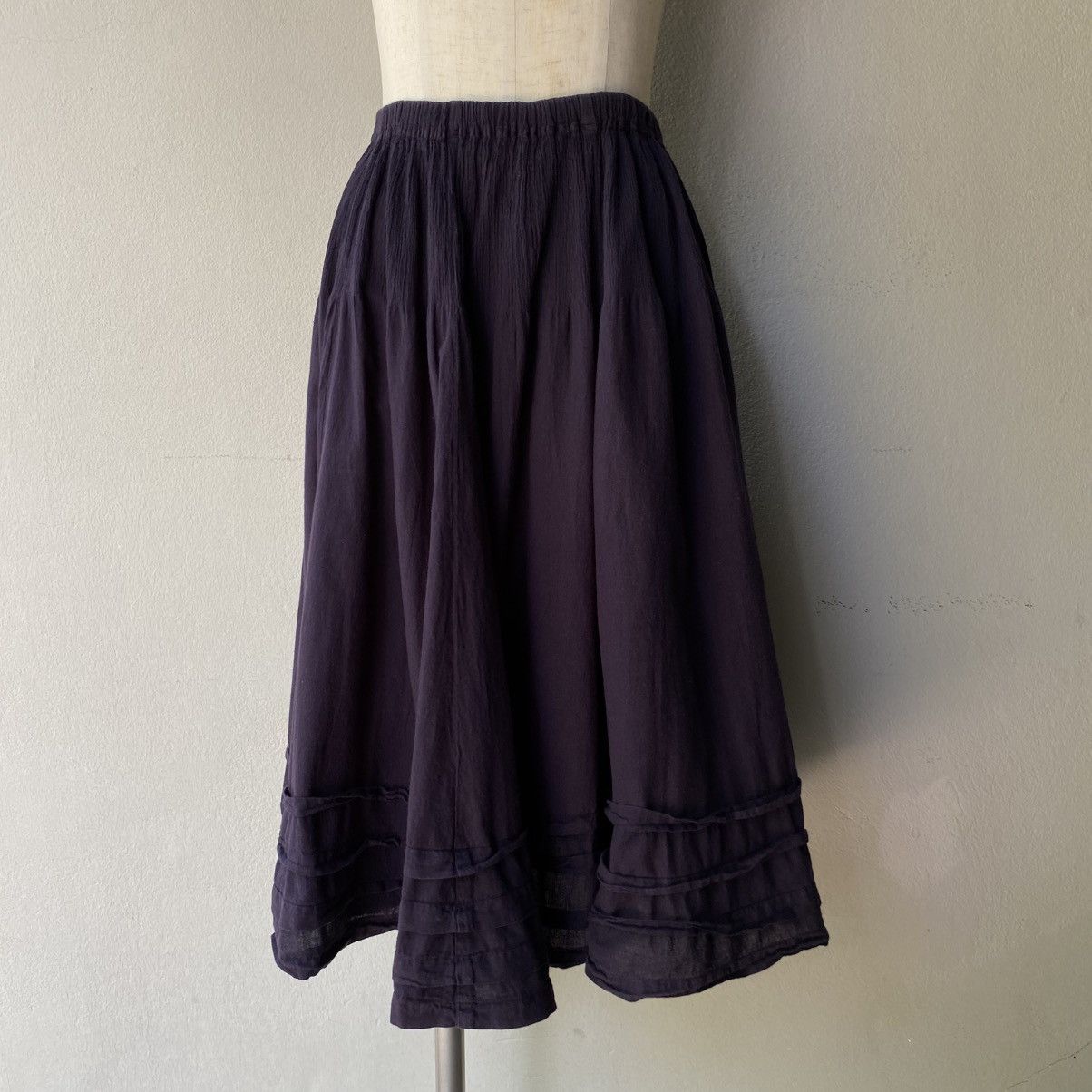 Tsumori Chisato Tsumori Chisato Black Flared Midi Skirt Size 25" / US 0 / IT 36 - 2 Thumbnail