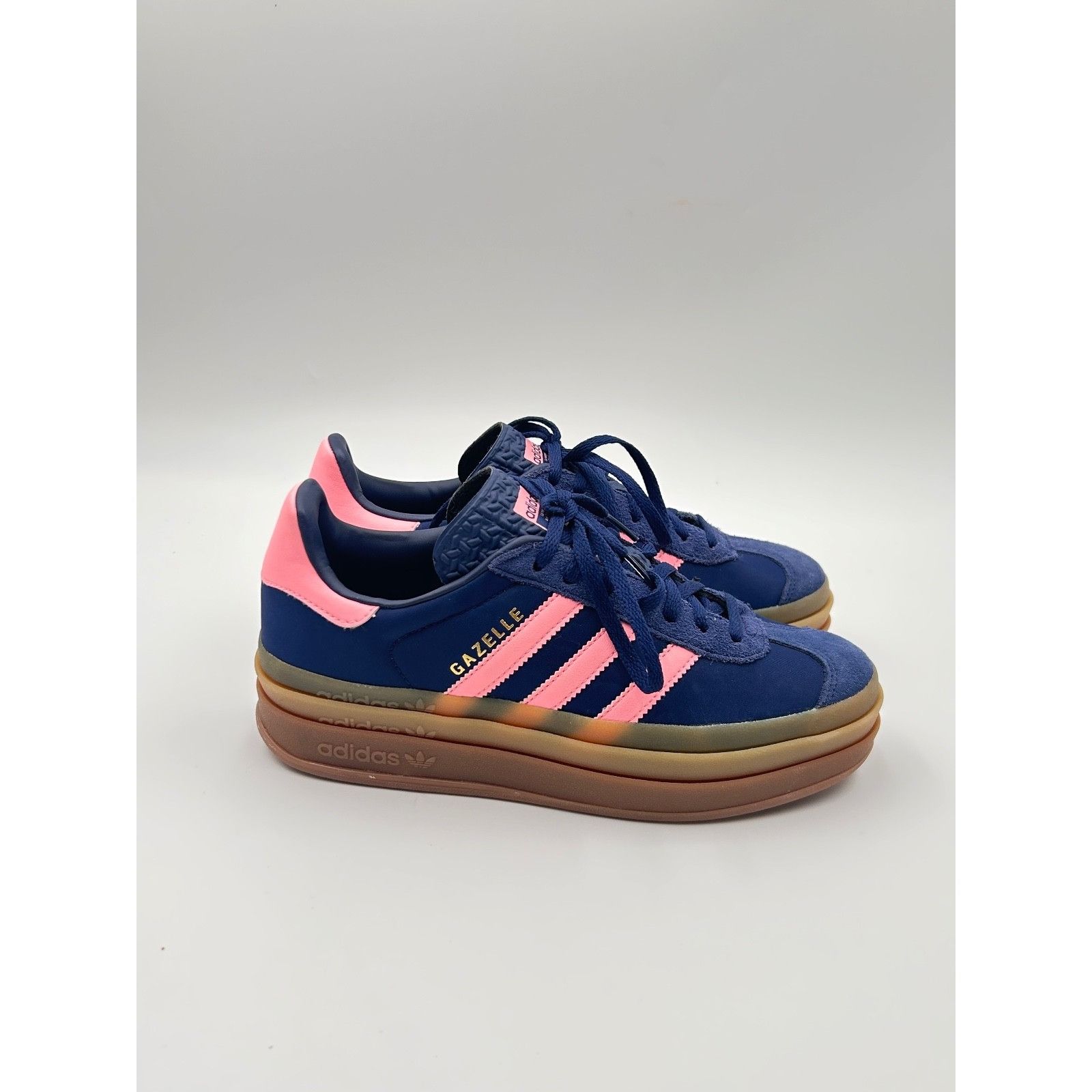 Adidas Adidas Gazelle Bold Women’s 7.5 Sneakers Dark Blue Pink IG43 Size US 7.5 / IT 37.5 - 2 Thumbnail