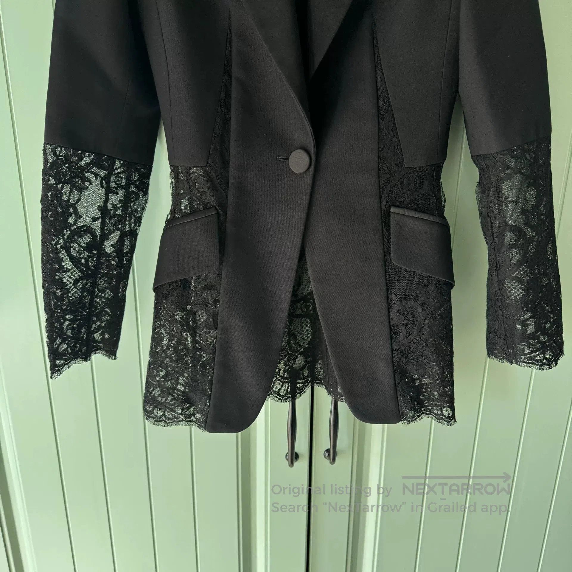 Alexander McQueen Alexander McQueen Black Lace Blazer. Size XS / US 0-2 / IT 36-38 - 7 Thumbnail