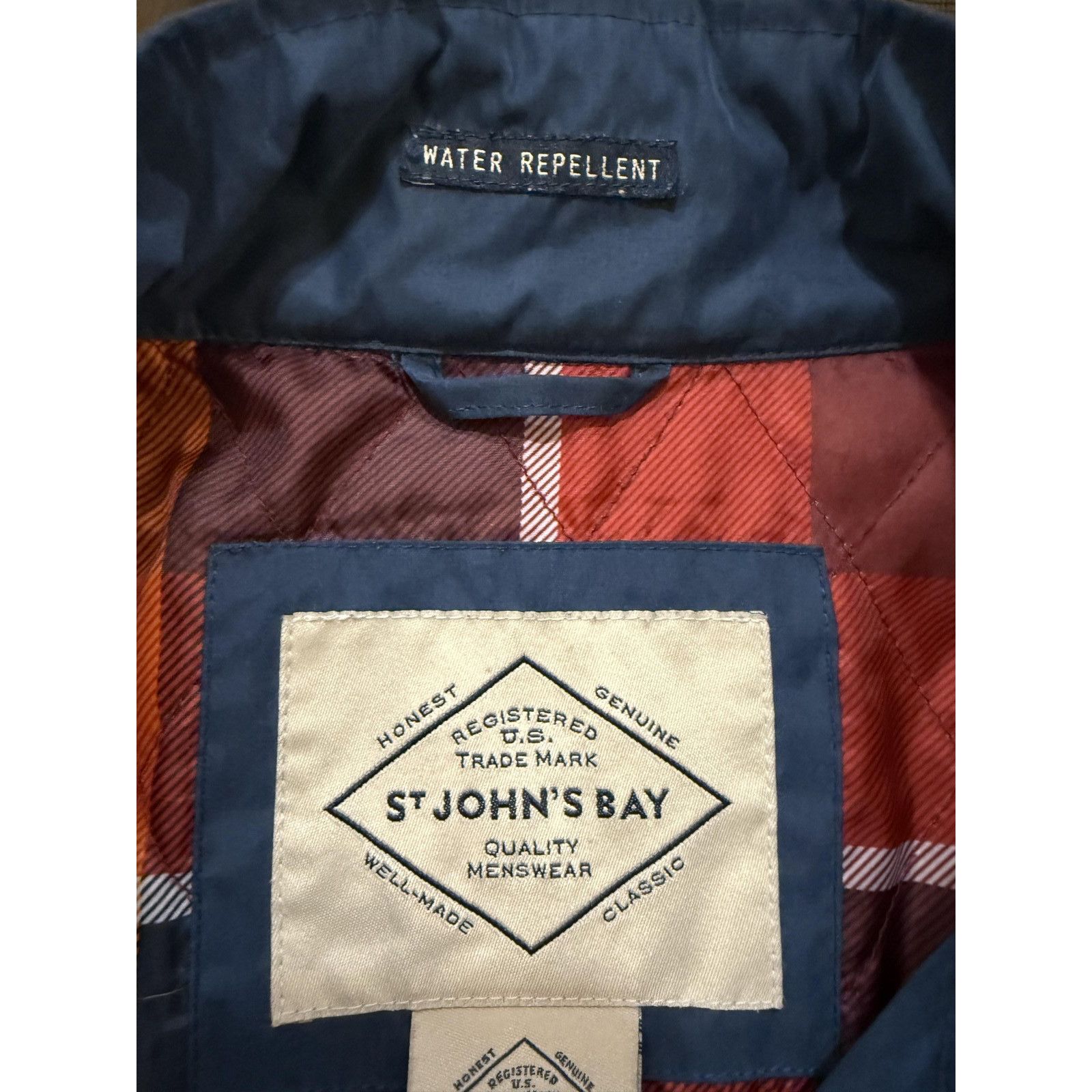 St. Johns Bay St Johns Bay Jacket Men XL Blue Water Repellent Classic Coat Size US XL / EU 56 / 4 - 4 Thumbnail