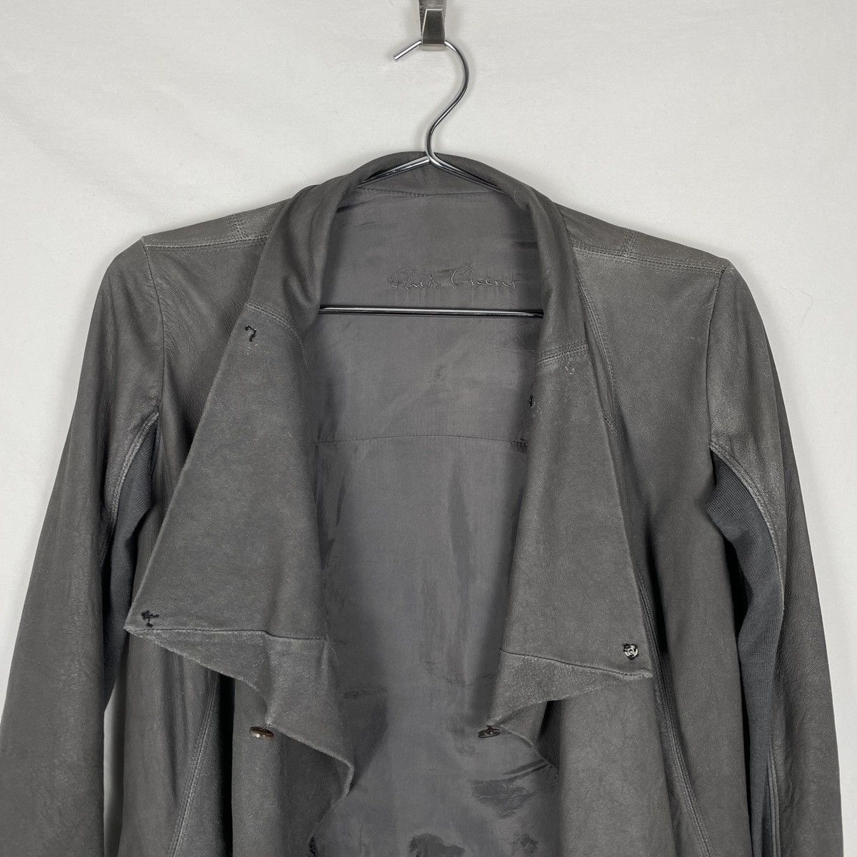Rick Owens SS09 RICK OWENS LEATHER JACKET OLMAR & MIRTA ERA Size S / US 4 / IT 40 - 2 Thumbnail