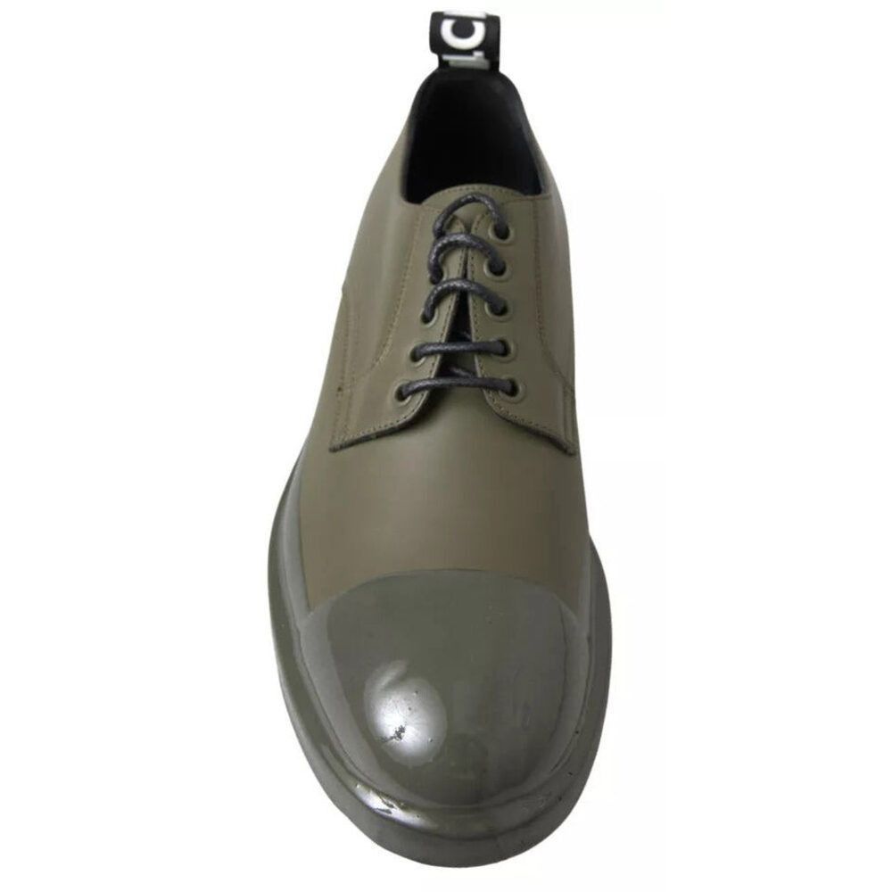 Dolce & Gabbana Dolce & Gabbana Green Leather Rubber Sole Dress Shoes Size US 8 / EU 41 - 6 Thumbnail