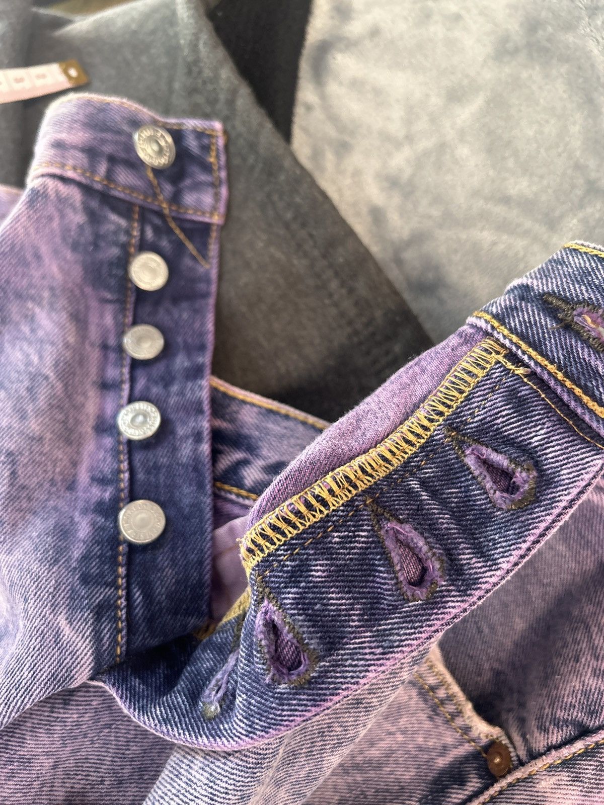 Levi's Levi’s purple 501 jeans Size US 34 / EU 50 - 6 Thumbnail