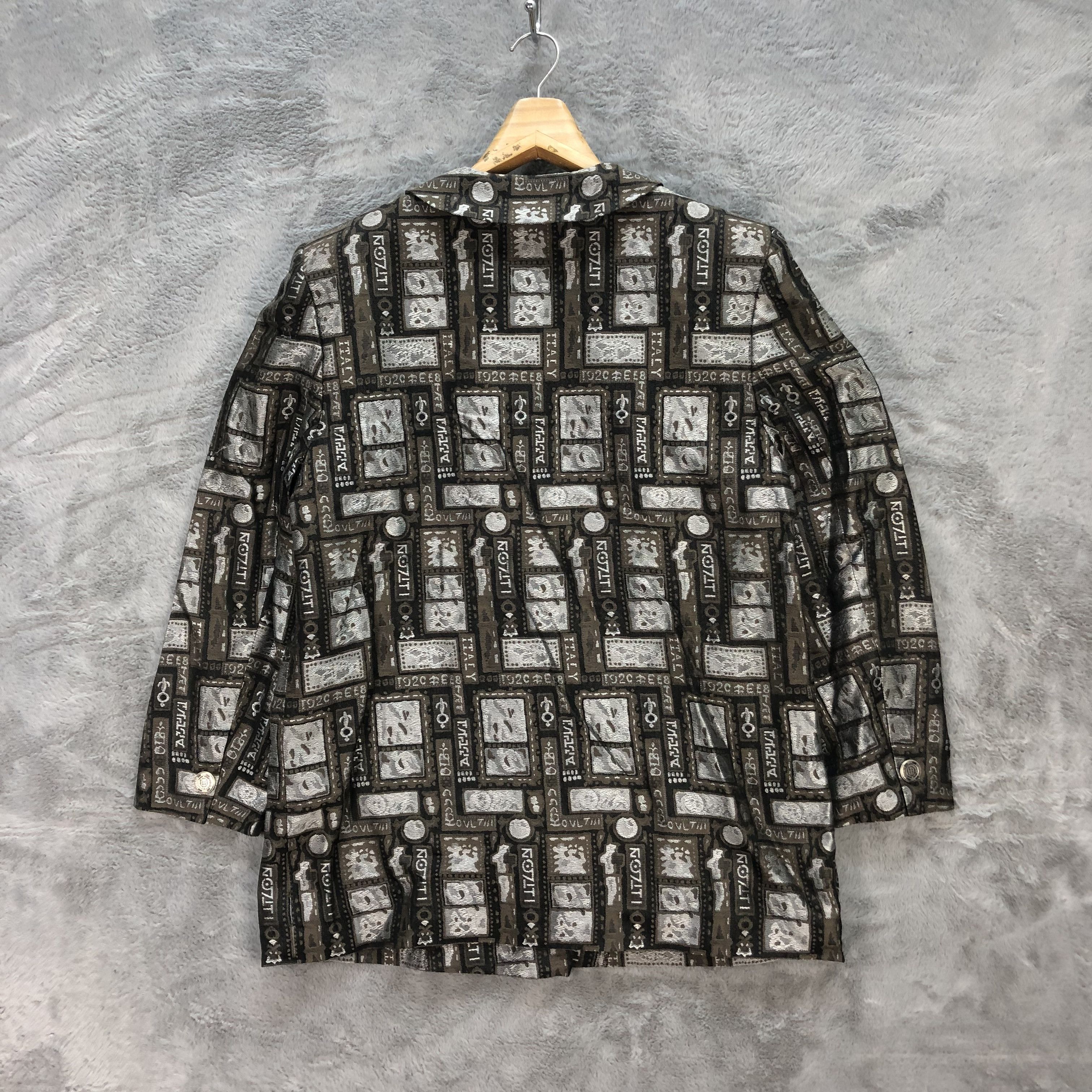 Japanese Brand VINTAGE VENERE LOLO ITALY ELEGANT FULLPRINT BLAZER #6286-58 Size M / US 6-8 / IT 42-44 - 11 Thumbnail