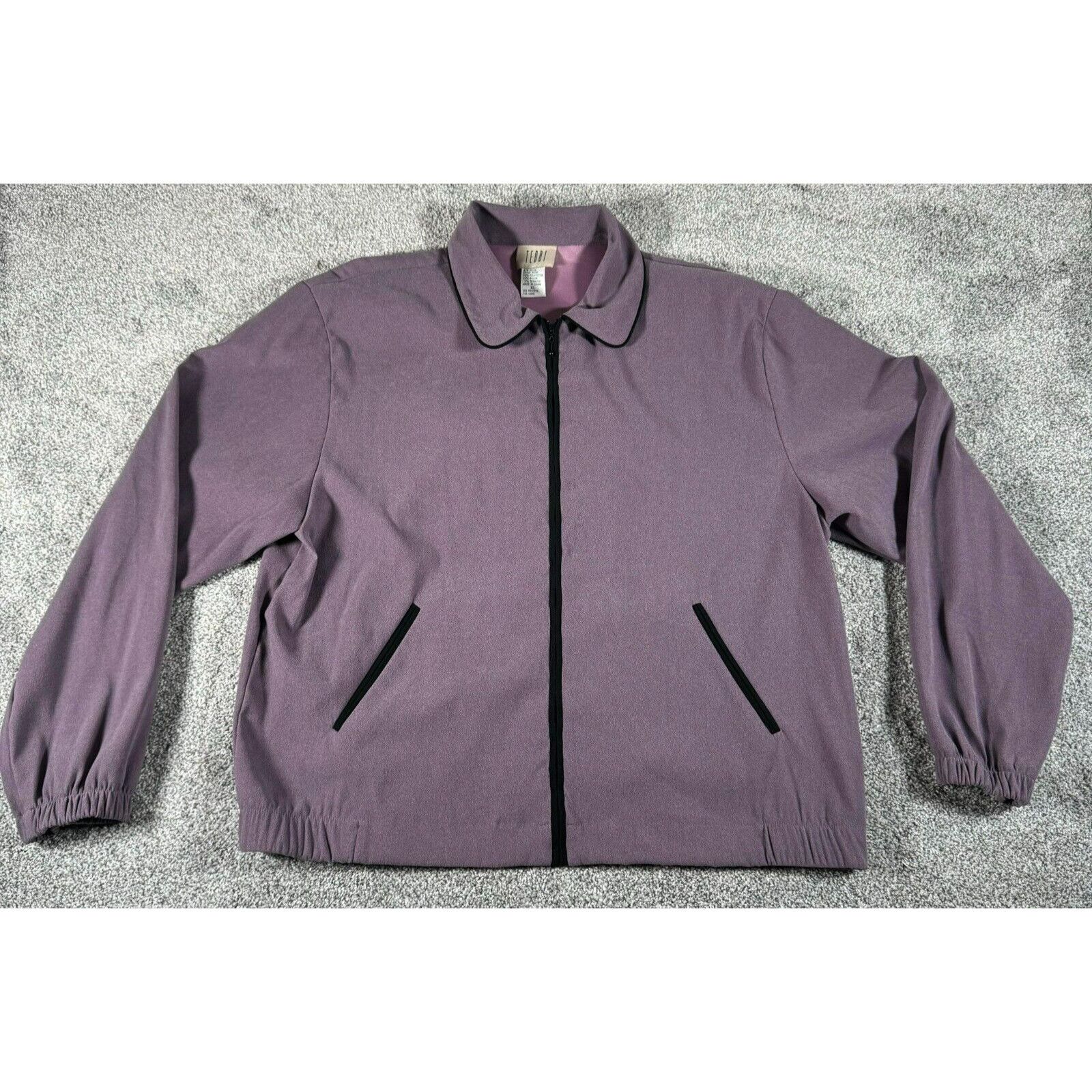 Other Teddi Jacket Womens XL Vintage 80s 90s Peter Pan Collar Size XL / US 12-14 / IT 48-50 - 1 Thumbnail
