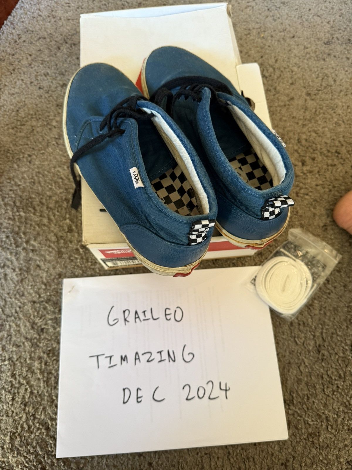 Vans Vans x Supreme Canvas Chukka ‘95 Rare Dark Teal Size US 9.5 / EU 42-43 - 4 Thumbnail