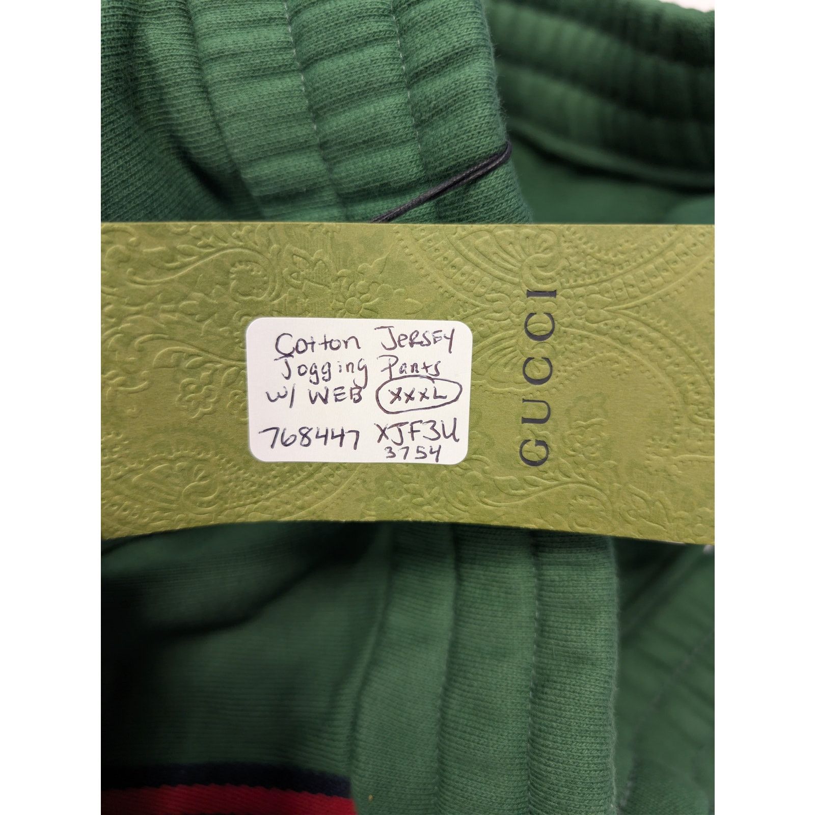 Gucci o1rshd1 Cotton Jersey Jogging Pants with Web Stripe in Green Size US 40 / EU 56 - 23 Thumbnail