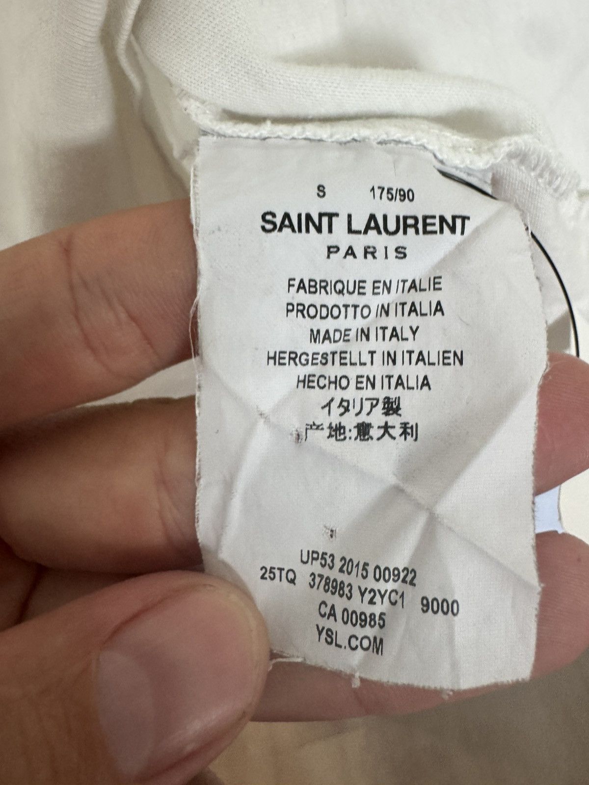 Saint Laurent Paris Bloodluster T Hedi Slimane Size US S / EU 44-46 / 1 - 4 Thumbnail