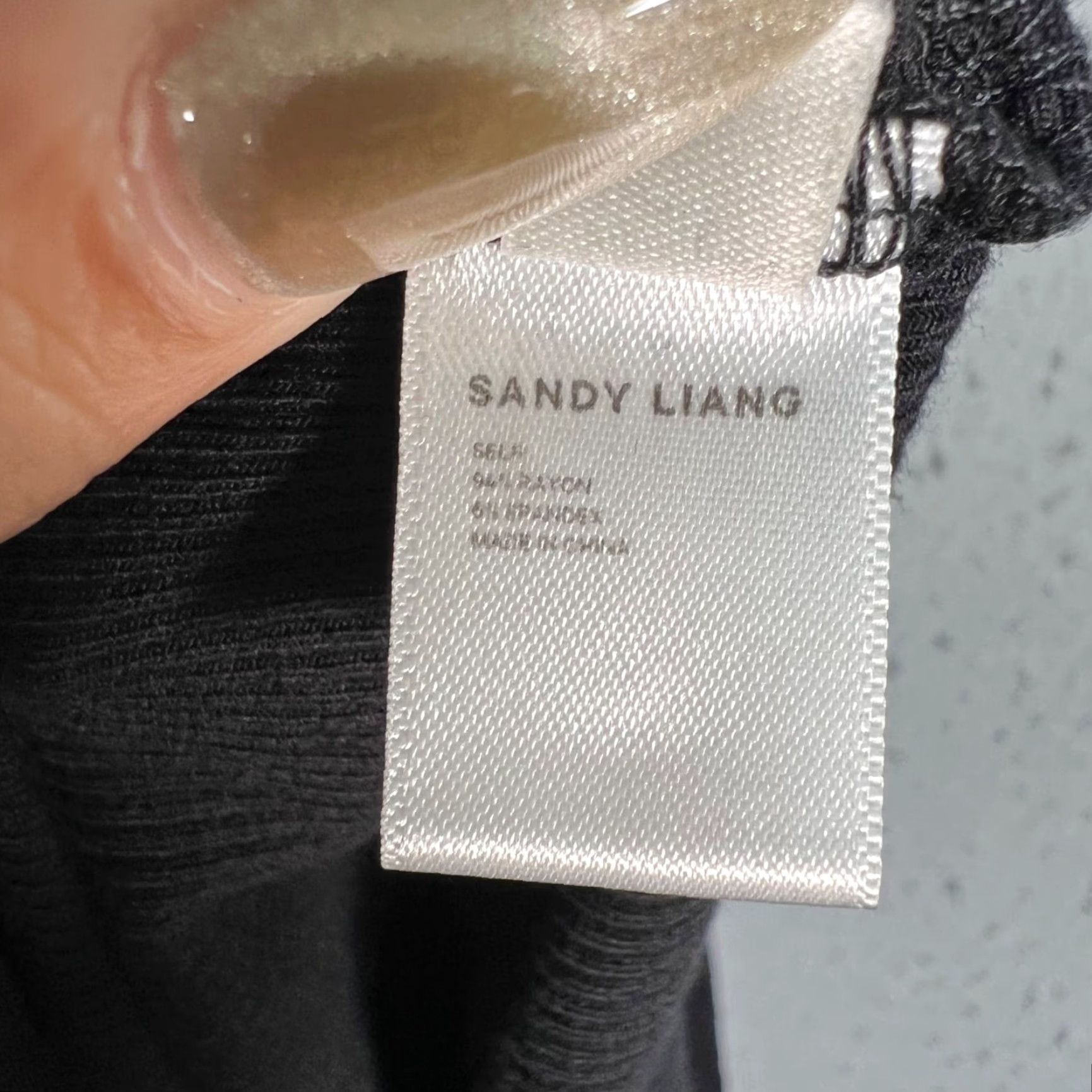 Sandy Liang Sandy Liang Black Ribbed Cut-Out Maxi Dress Sleeveless Adult Medium Womens Size M / US 6-8 / IT 42-44 - 5 Thumbnail