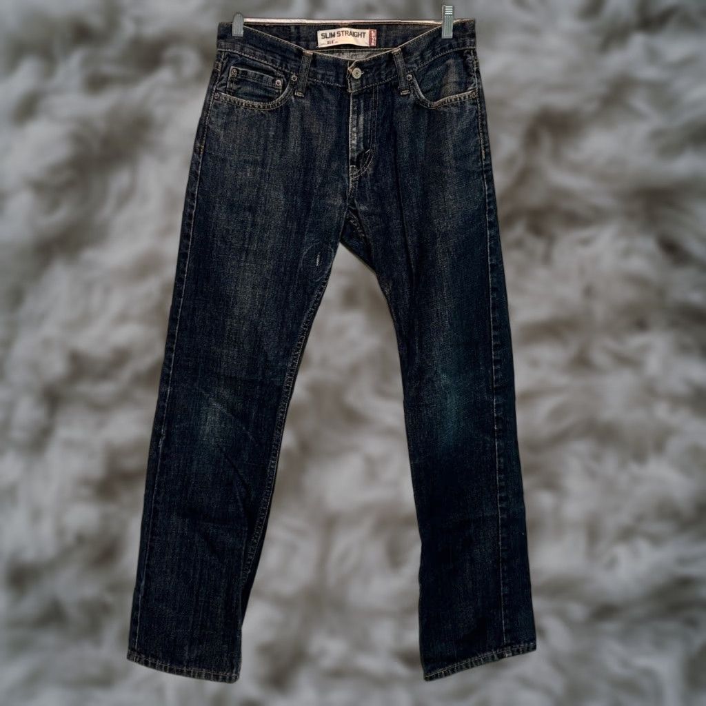 Levi's Levi’s 514 Jeans Slim Straight Denim Stretch Blue 30x32 Mens Regular Five-Pocket Jeans Zip Button Closure Womens? Size US 30 / EU 46 - 1 Thumbnail