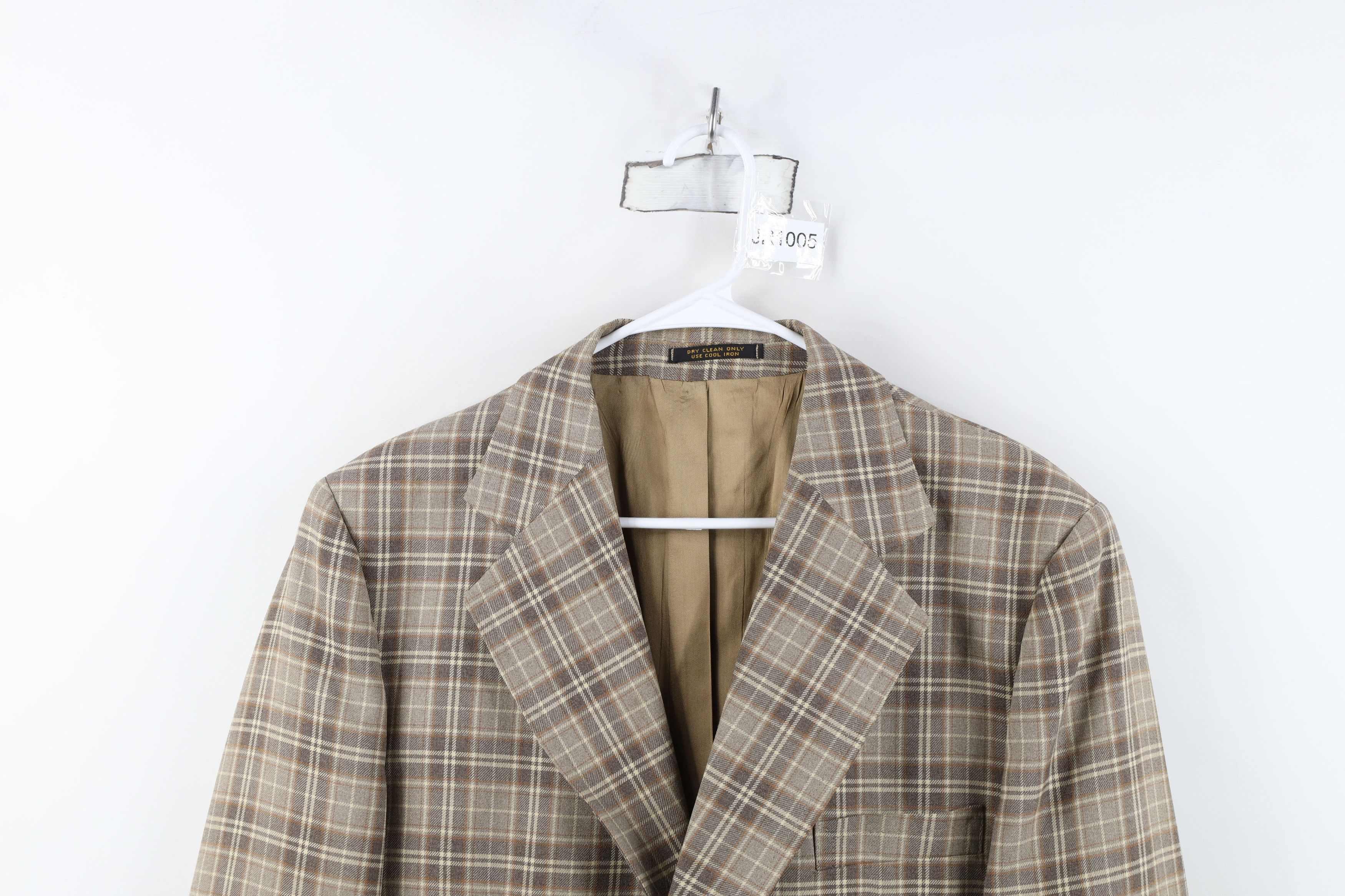Vintage Vintage 70s Streetwear Suit Coat Blazer Jacket Plaid USA Size US XXL / EU 58 / 5 - 2 Thumbnail
