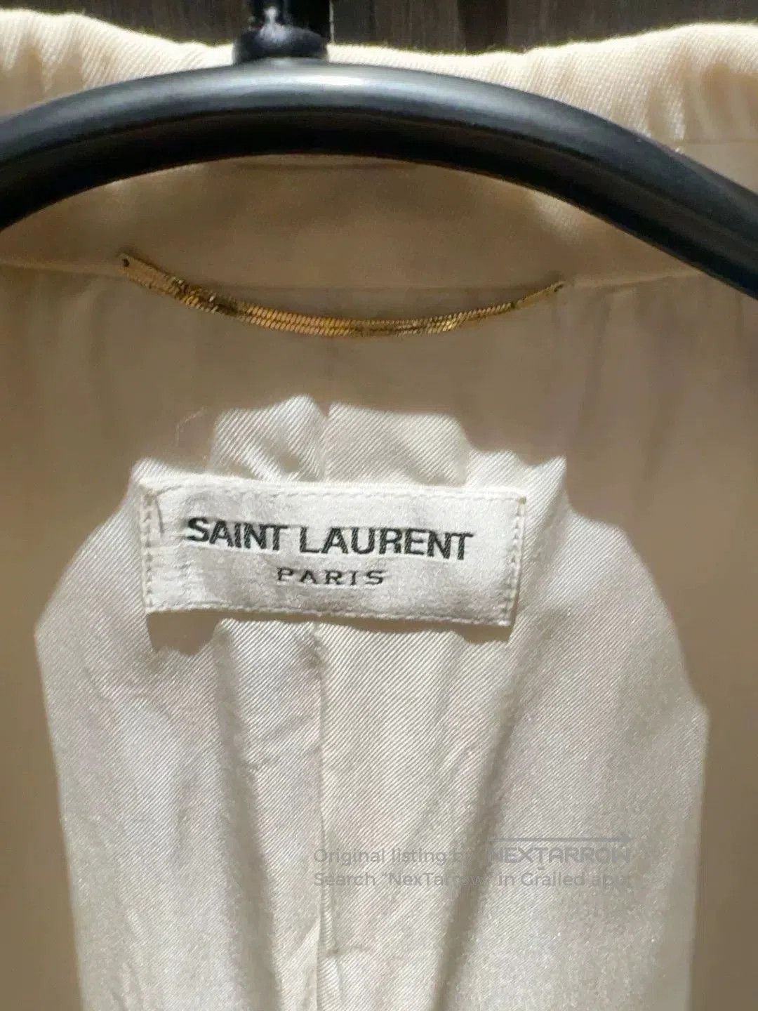 Saint Laurent Paris Saint Laurent Single Button Beige Blazer. Size XS / US 0-2 / IT 36-38 - 2 Thumbnail