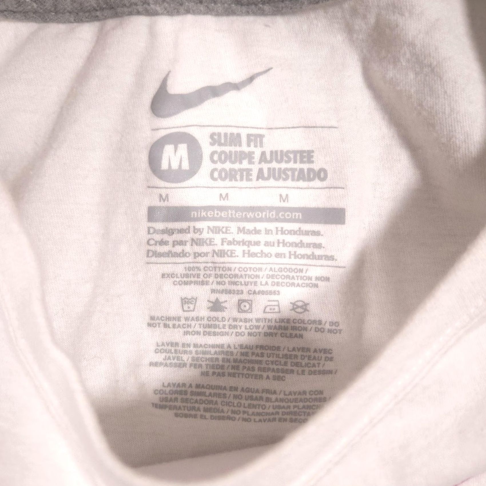 Nike VINTAGE Nike Shirt Womens M White Just Do It Swoosh Graphic Crew Neck Tee Top Size M / US 6-8 / IT 42-44 - 5 Thumbnail