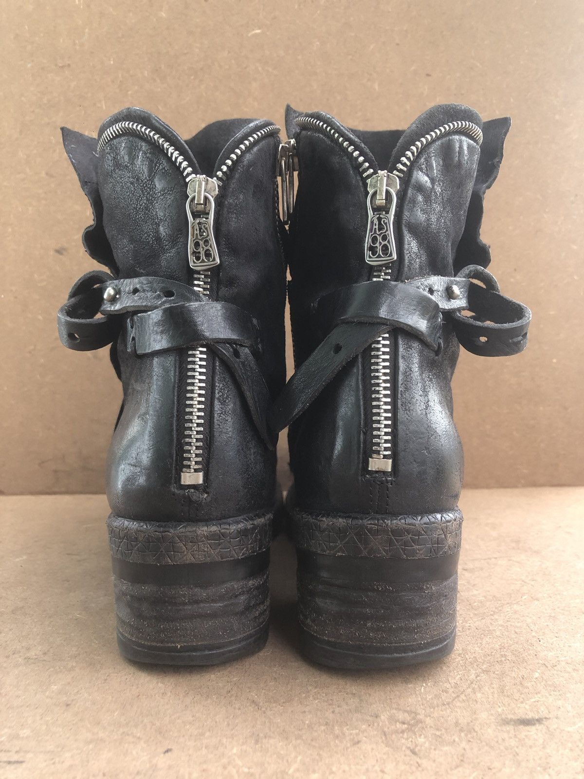 A.S.98 A.S 98 Black Leather Women’s Boots Size 40 Size US 9 / IT 39 - 9 Thumbnail