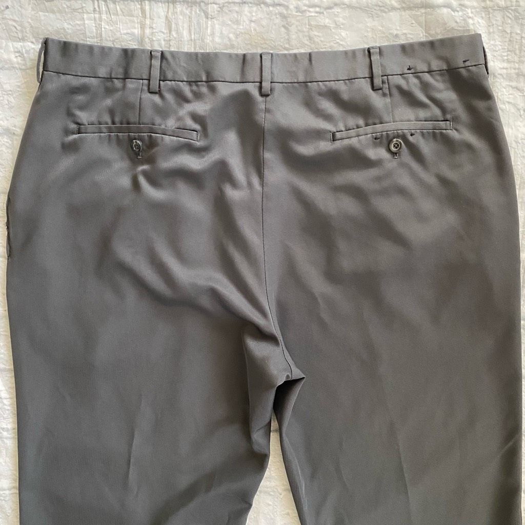 Liz Claiborne Claiborne men 38/32 flat front dress pants grey Size US 38 / EU 54 - 6 Thumbnail