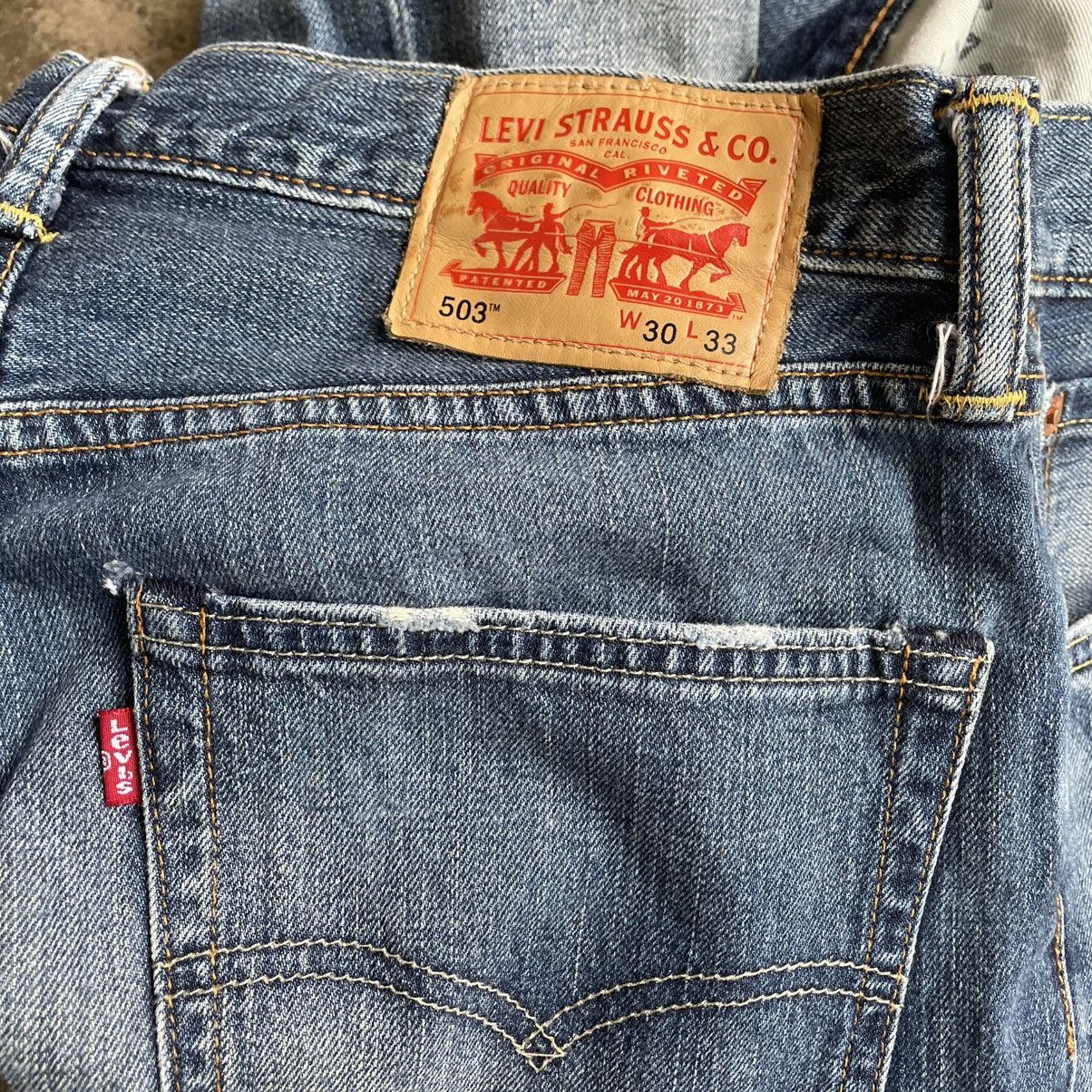 Levi's Vintage Clothing 🔥Vintage Levis 503 Stoned Washed Distress Denim Jeans Size US 31 - 13 Thumbnail
