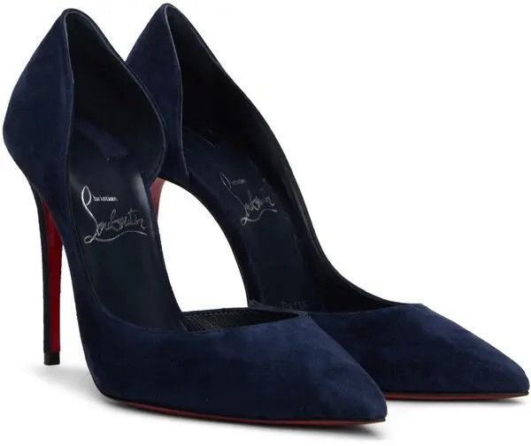 Christian Louboutin o1s1wg110924 Iriza Vel Pumps in Navy Size US 6 / IT 36 - 4 Thumbnail