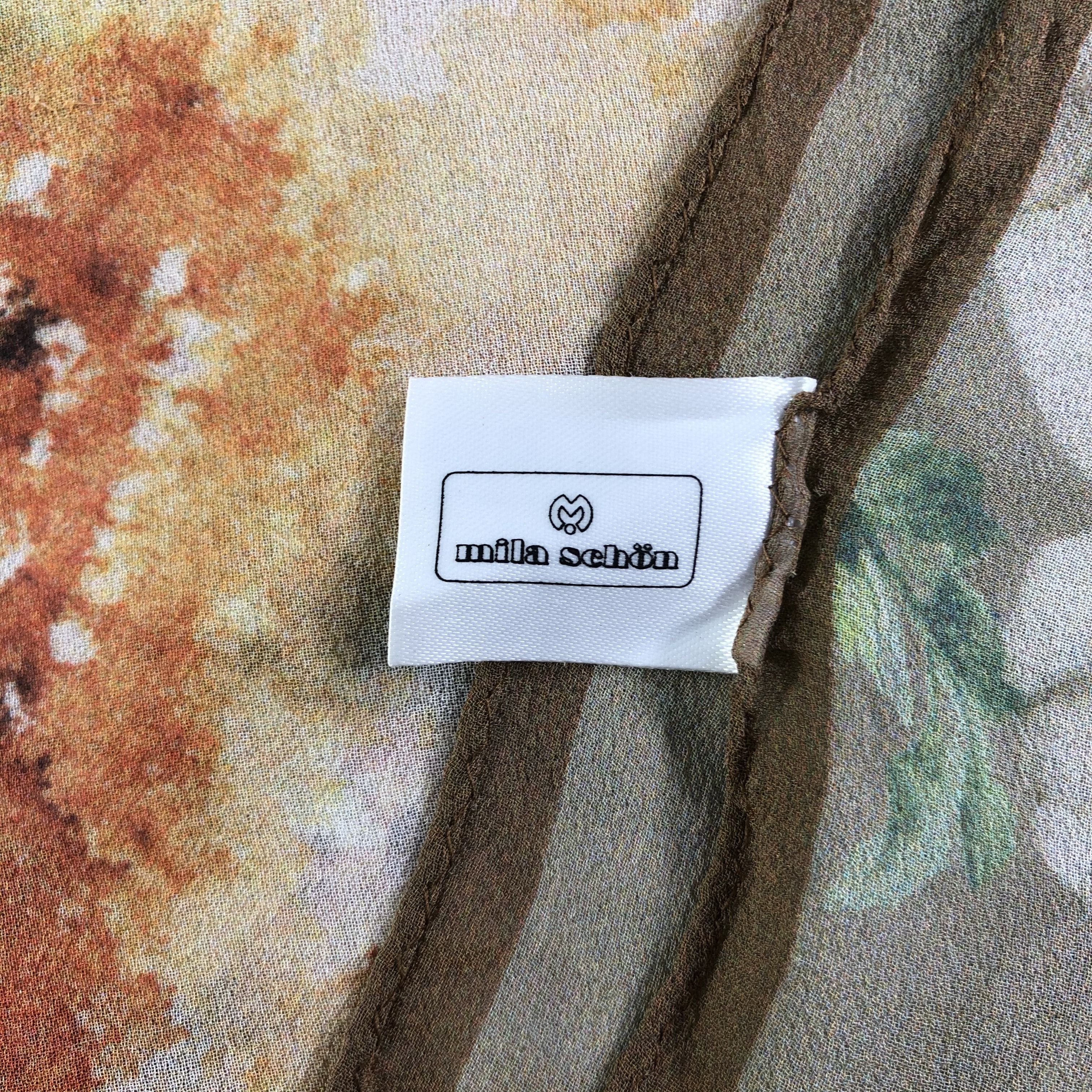 Mila Schon × Vintage Vintage Mila Schon Silk Scarf Size ONE SIZE - 7 Thumbnail