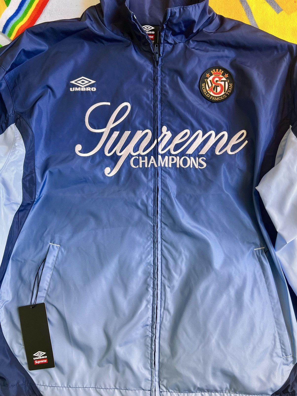 Supreme Supreme Umbro Gradient Track Jacket Blue navy champion