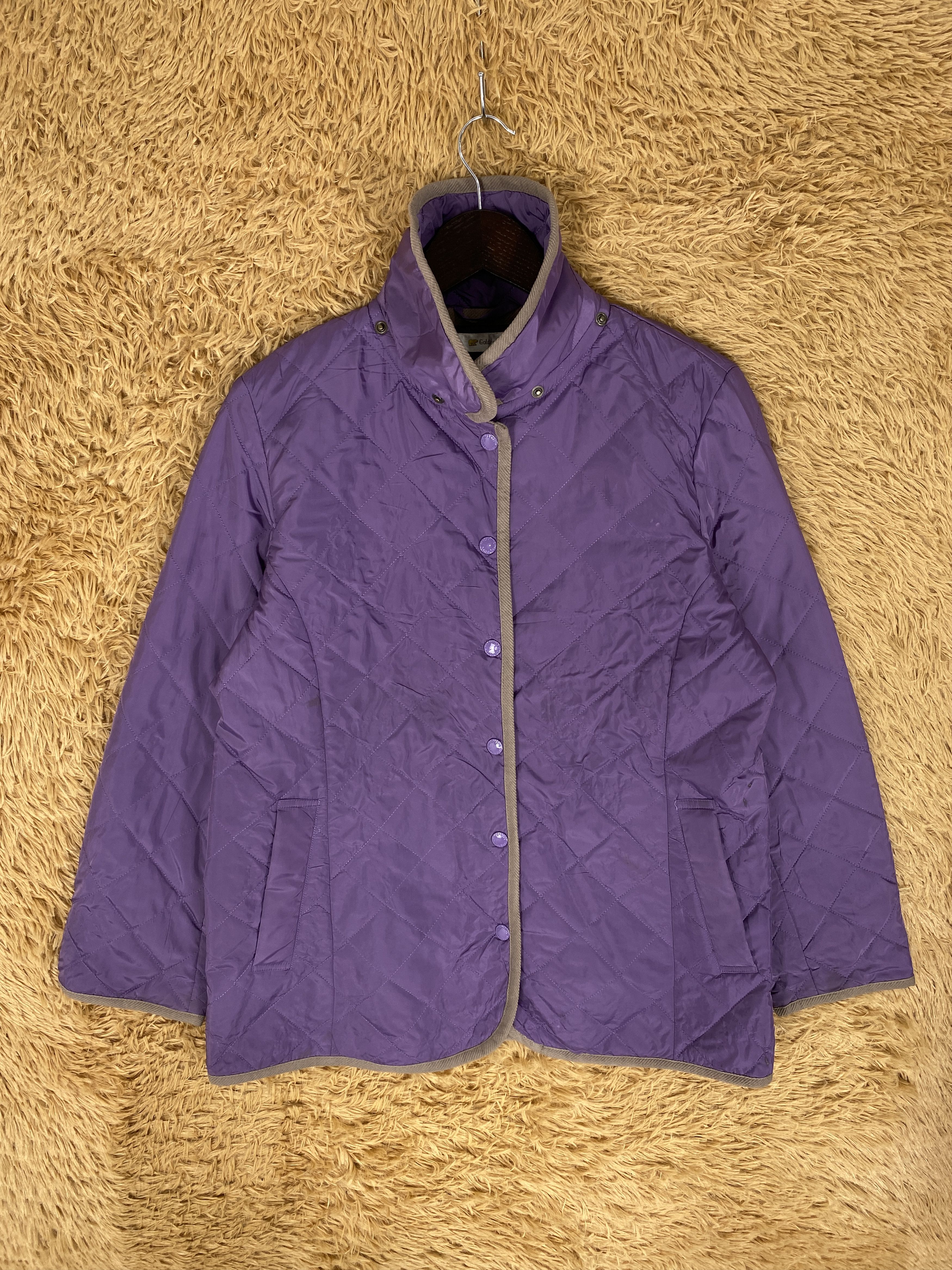 image of Golden Bear Quilted Lining Jacket in Purple, Men's (Size Small)