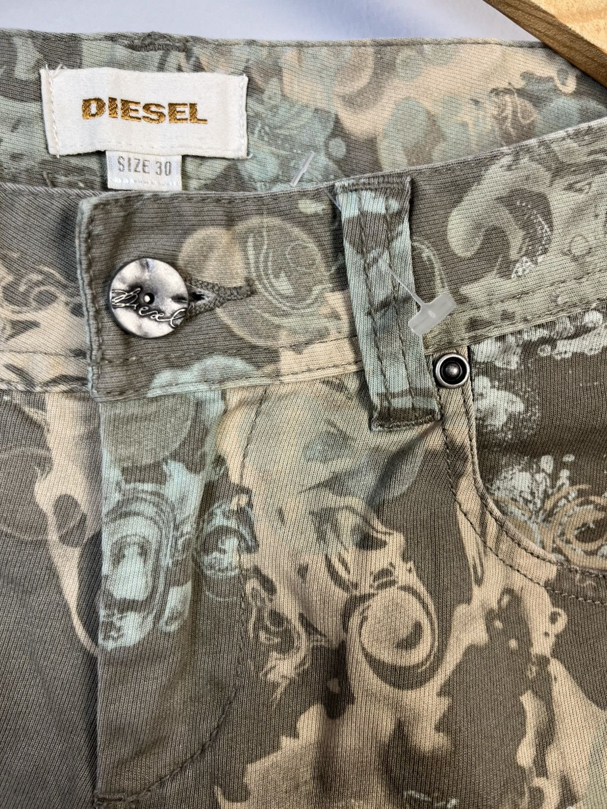 Diesel × Vintage Diesel Avant Garde Vintage Cotton Y2K Rare Pants Size 27" / US 4 / IT 40 - 5 Thumbnail