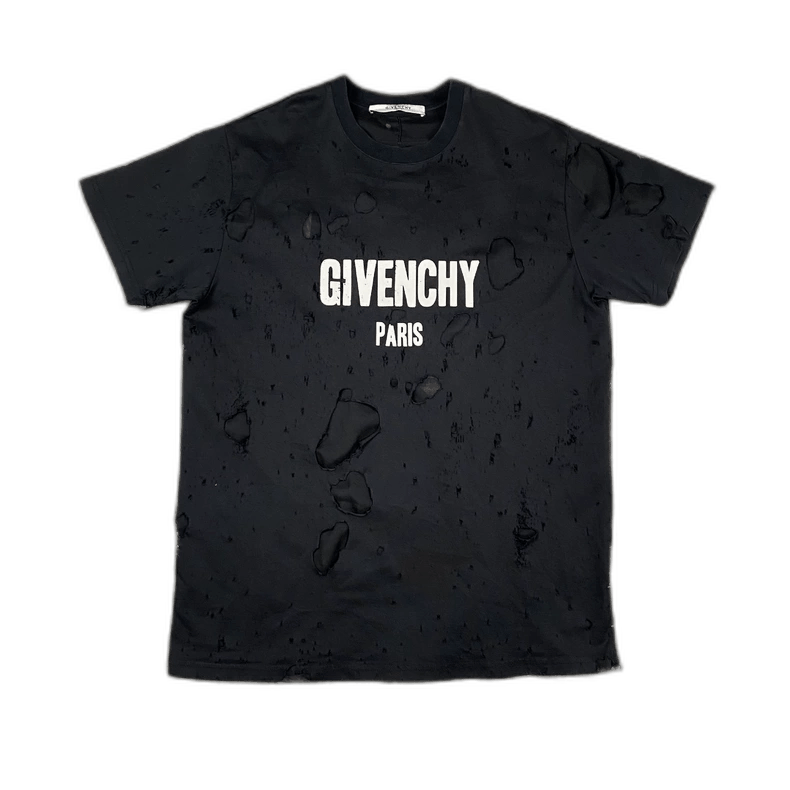 Givenchy Givenchy Distressed Short Sleeve T-Shirt Size US XXS / EU 40 - 1 Thumbnail
