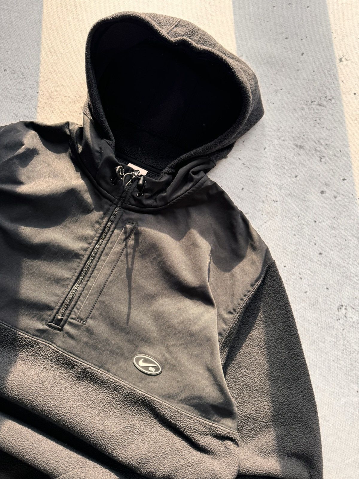 Nike × Vintage NIKE sb TEDDY 1/3 ZIP VINTAGE BASIC LOGO OVERSIZE SWEATSHIRT Size US L / EU 52-54 / 3 - 3 Thumbnail
