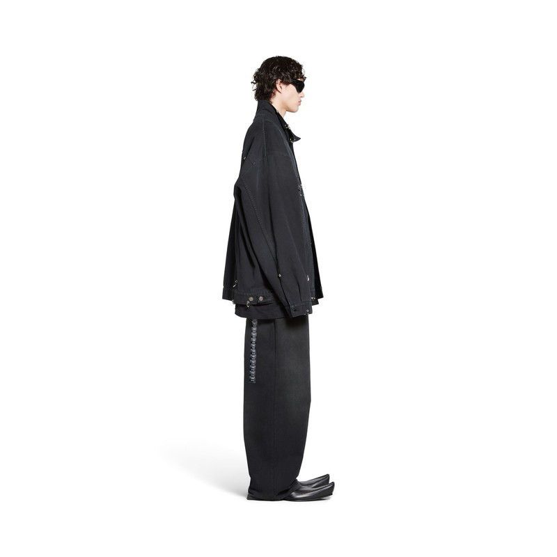 Balenciaga o1bcso1str1125 Pierced Jacket in Black Size US L / EU 52-54 / 3 - 5 Thumbnail