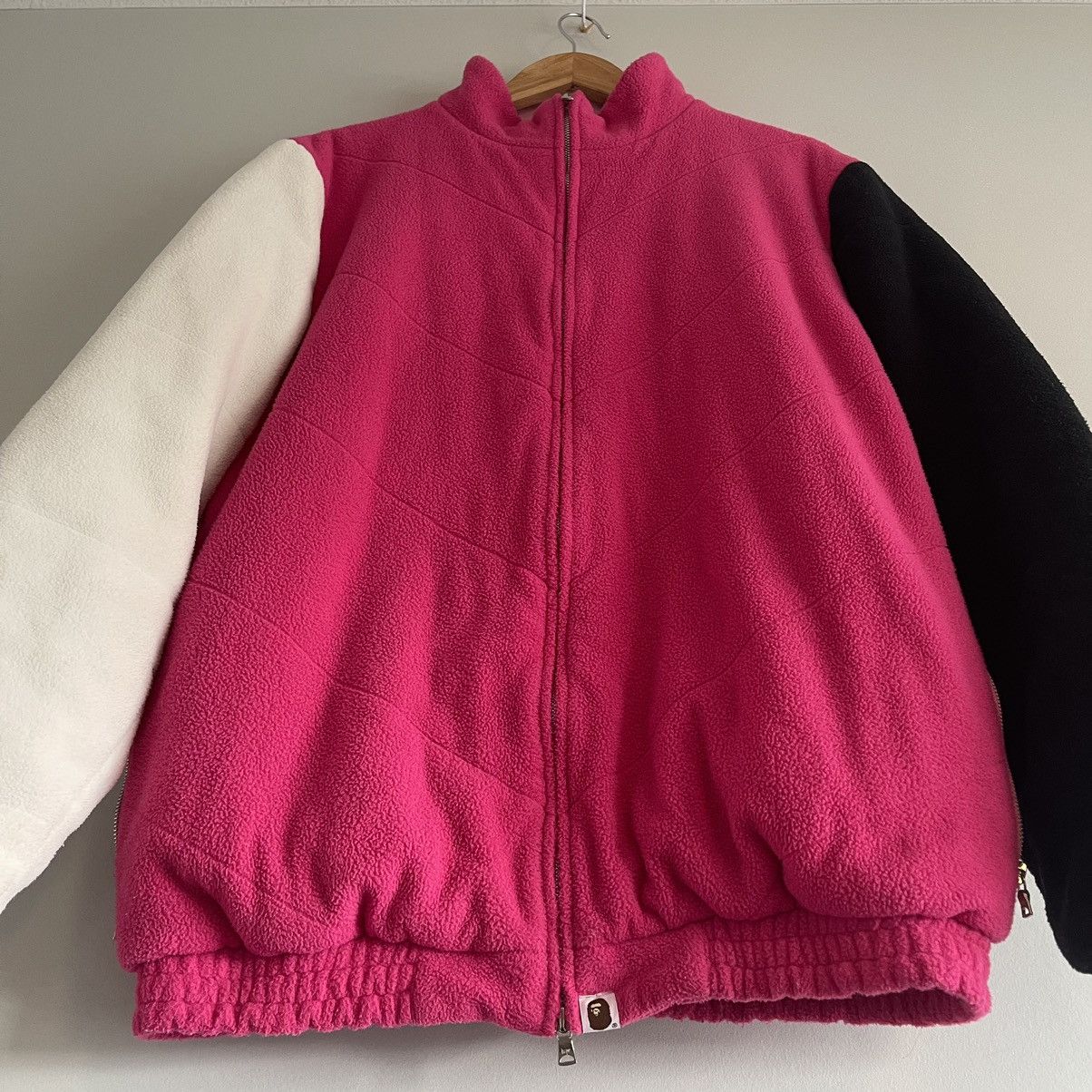 Bape × Nigo × Vintage OG Bape Pink Camo Thermal Fleece Jacket Size US L / EU 52-54 / 3 - 17 Thumbnail