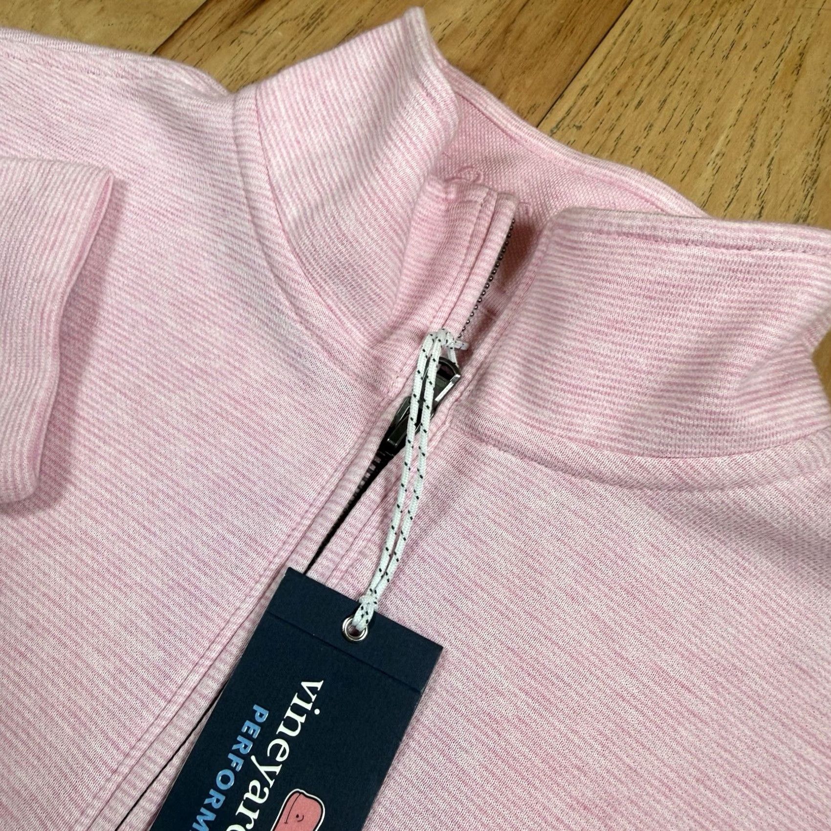Vineyard Vines VINTAGE NWT Vinyard Vines Performance Quarter Zip Sweater Mens M Pink Miami Soft Golf Pullover Outdoor Family Mens (adjusted) Size US M / EU 48-50 / 2 - 5 Thumbnail