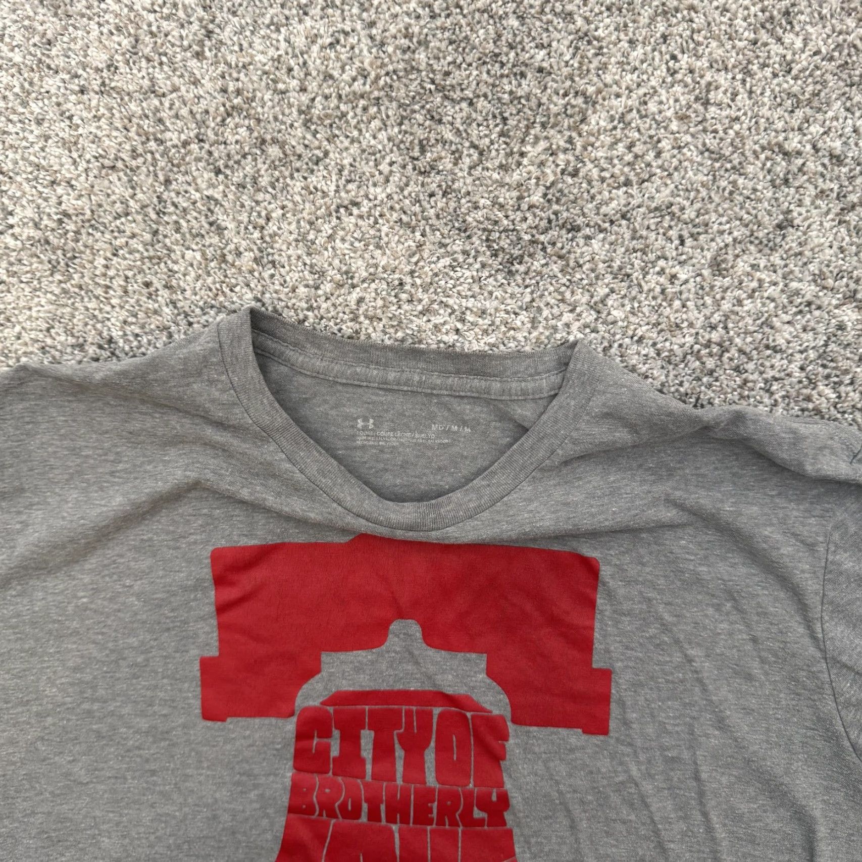 Under Armour Under Armour Shirt Mens Medium Gray City of Brotherly Love Liberty Bell Tee 2022 Size US M / EU 48-50 / 2 - 4 Thumbnail