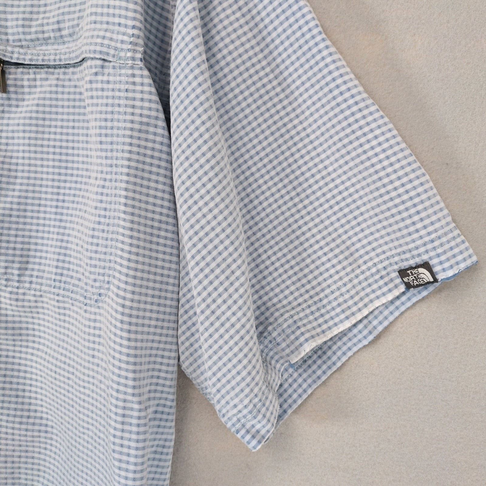 The North Face The North Face Men's XL Blue Check Button Up Shirt Size US XL / EU 56 / 4 - 4 Thumbnail