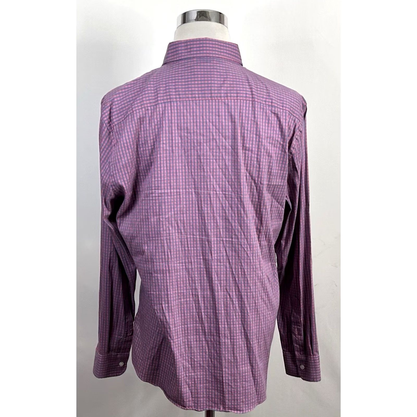 Faherty Faherty The Movement Shirt Plaid Red Blue Cotton Nylon Blend Button-Front Long Sleeve Casual Mens L Size US L / EU 52-54 / 3 - 5 Thumbnail