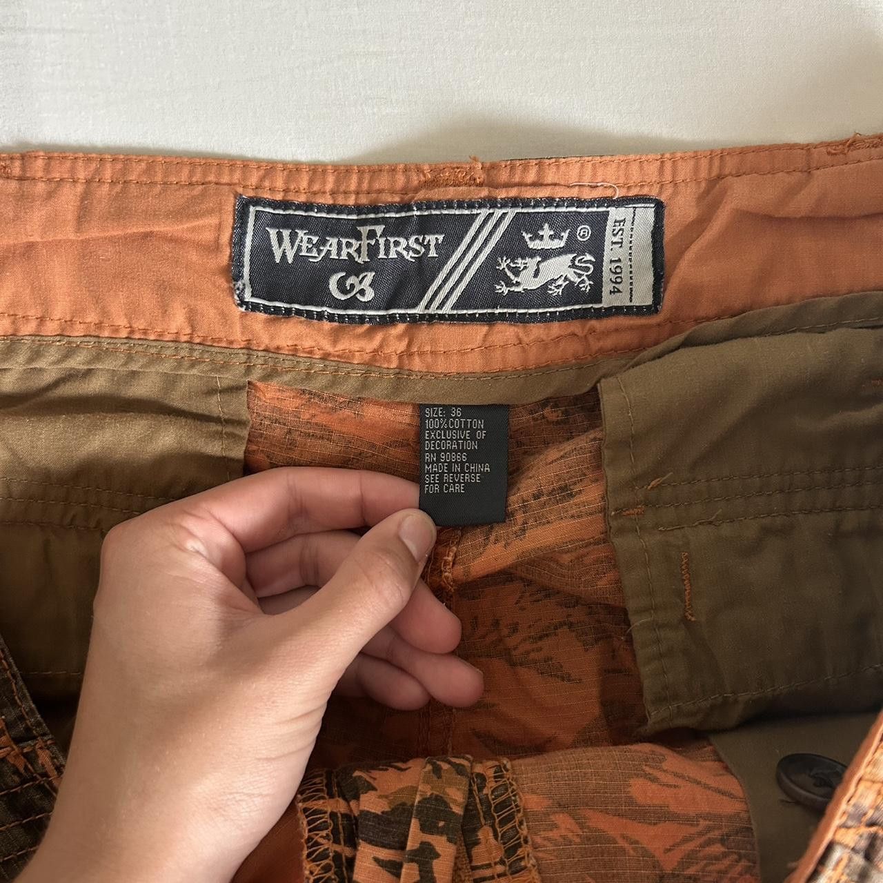 Carhartt WearFirst Vintage 90s Super Sick Dry Camouflage Shorts Size US 36 / EU 52 - 6 Thumbnail