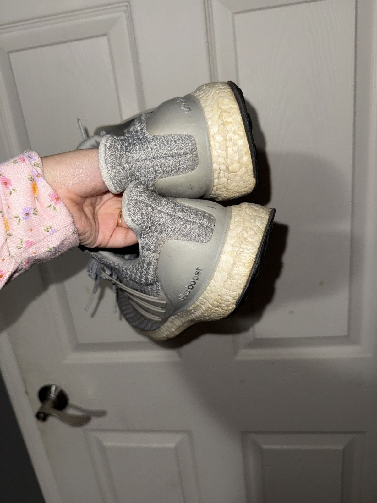 Adidas Adidas Ultra Boost Grey and White Sneakers Size US 10 / EU 43 - 5 Thumbnail