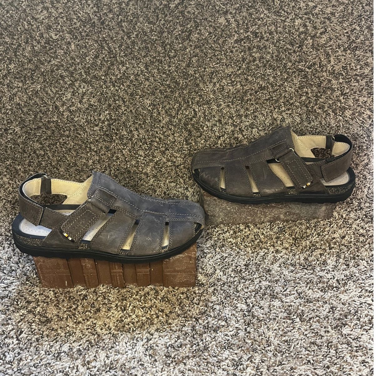 Ecco Ecco Leather Fisherman Slingback Sandal Taupe Brown Men 10.5 Size US 10.5 / EU 43-44 - 1 Thumbnail