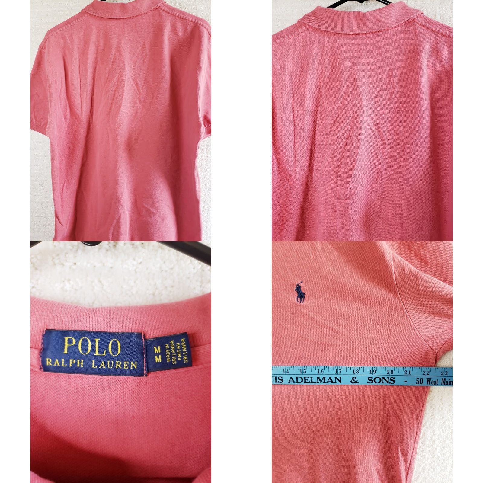 Polo Ralph Lauren VINTAGE Polo Ralph Lauren Polo Shirt Pink Navy Pony Mens M Short Sleeve Cotton Classic Logo Golf Size US M / EU 48-50 / 2 - 8 Thumbnail